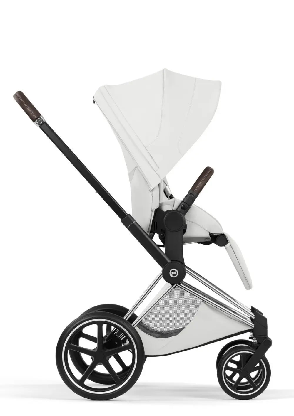 Cybex Kinderwagen-Set 'Priam Style' Off White (Frame Chrome Brown)