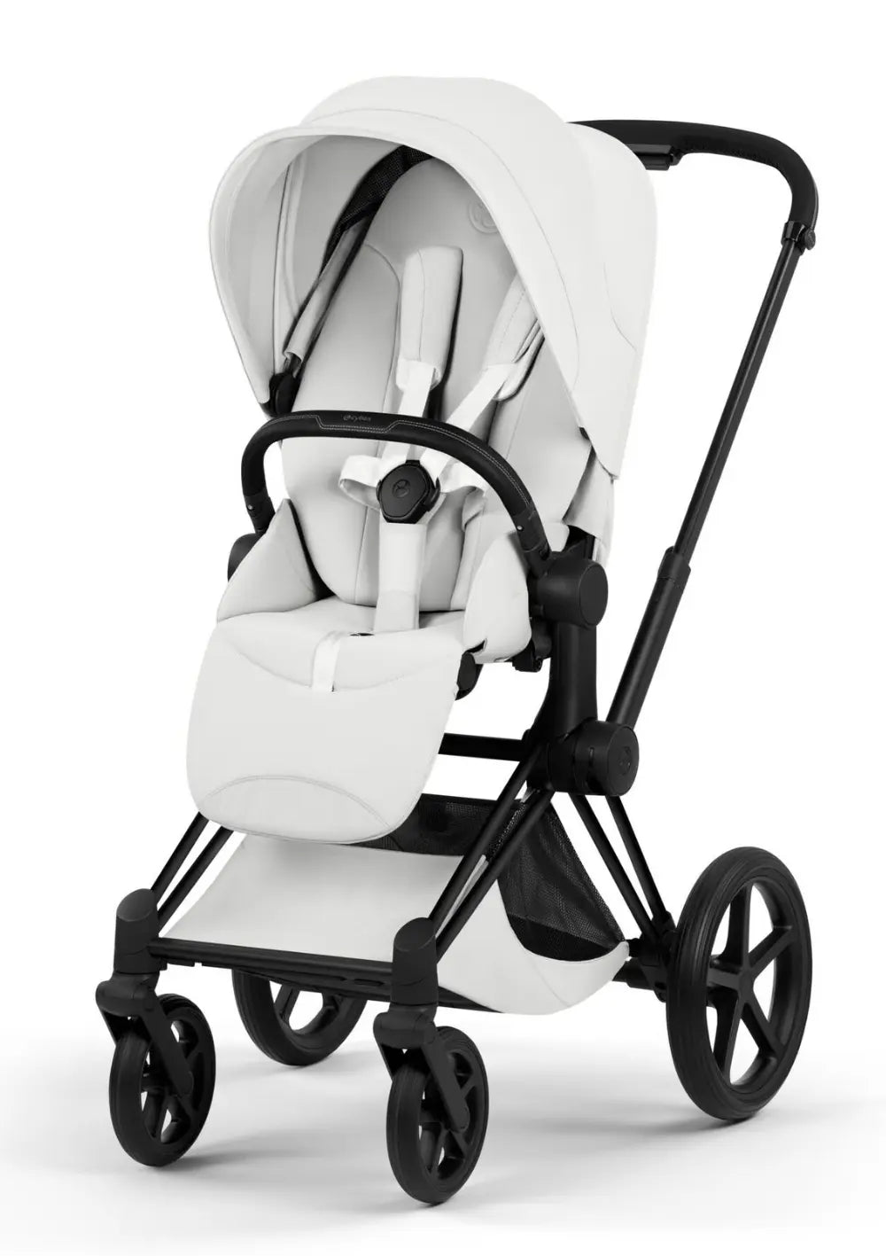 Cybex Kinderwagen-Set 'Priam Style' Off White (Frame Matt Black)