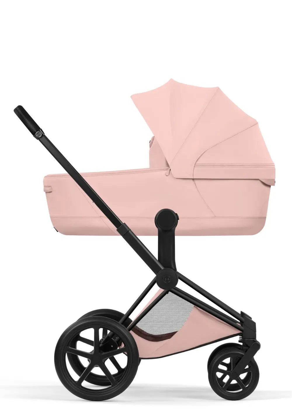 Cybex Kinderwagen-Set 'Priam Style' Peach Pink (Matt Black)