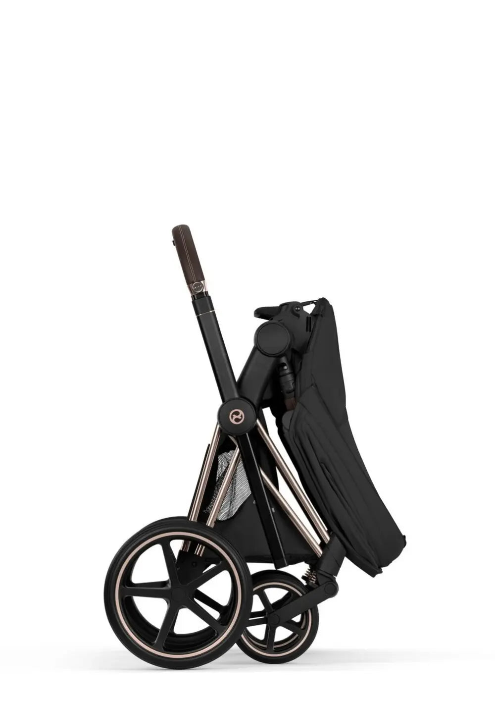 Cybex Kinderwagen-Set 'Priam Style' Sepia Black (Frame Roségold)