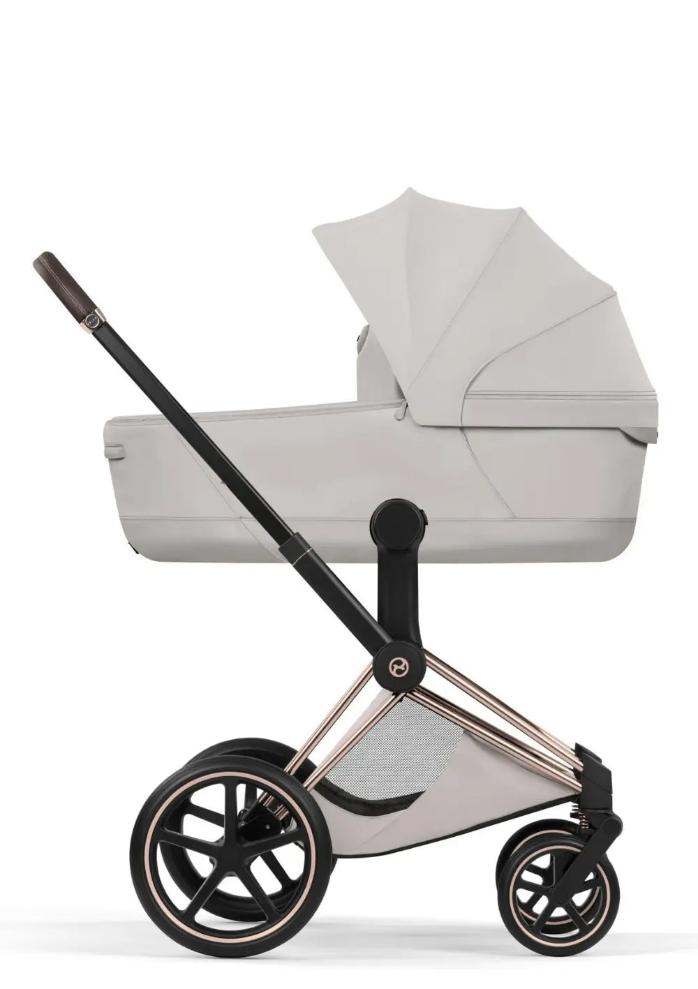 Cybex Kinderwagen-Set 'Priam Style' City Grey (Frame Roségold)