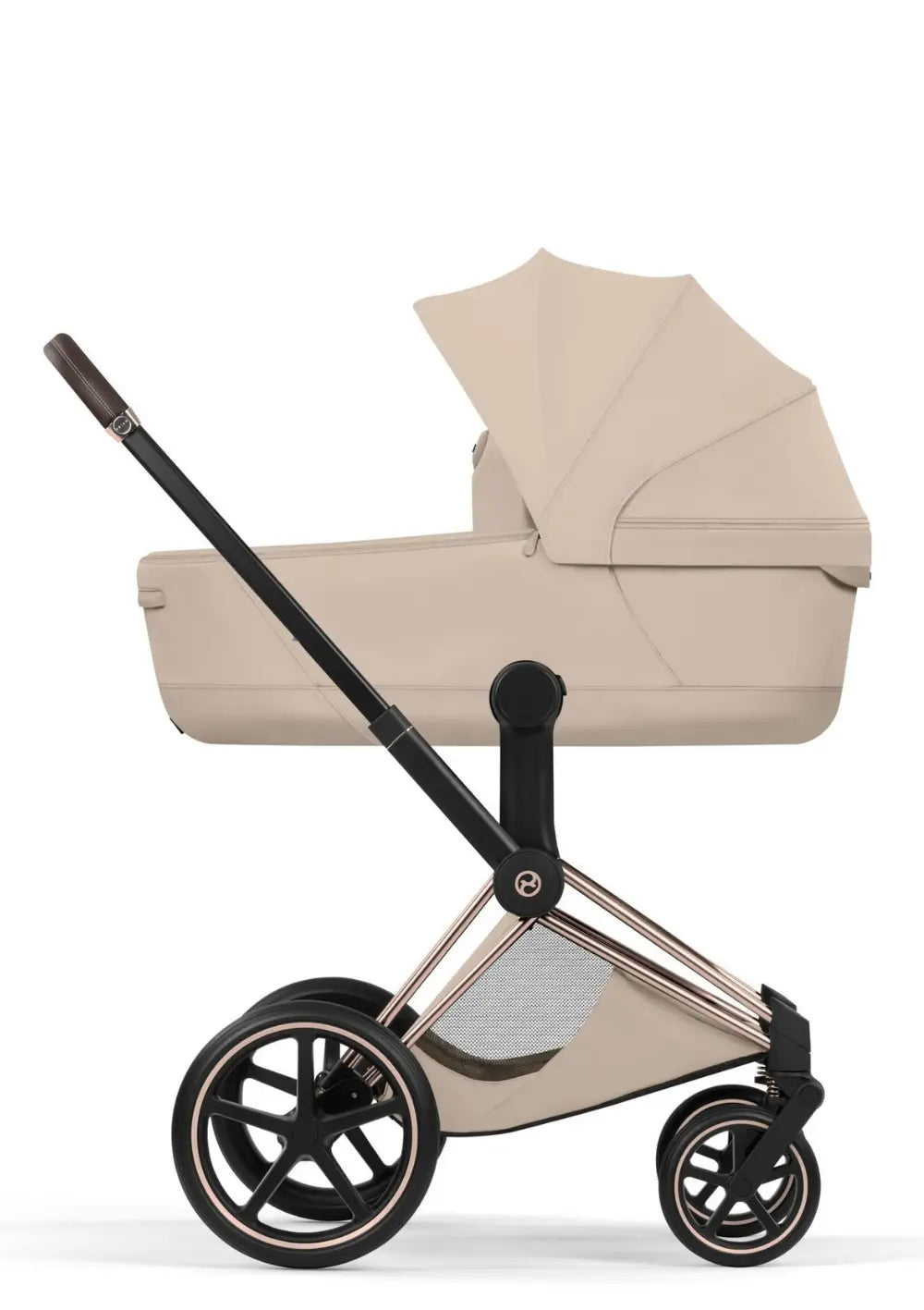 Cybex Kinderwagen-Set 'Priam Style' Cozy Beige (Frame Roségold)