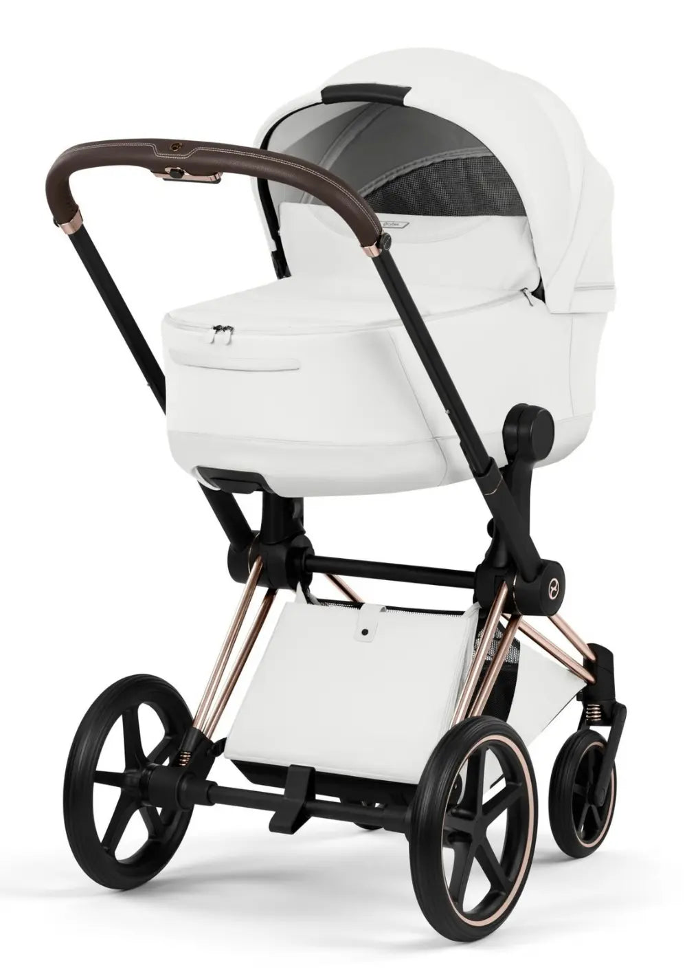Cybex Kinderwagen-Set 'Priam Style' Off White (Frame Roségold)