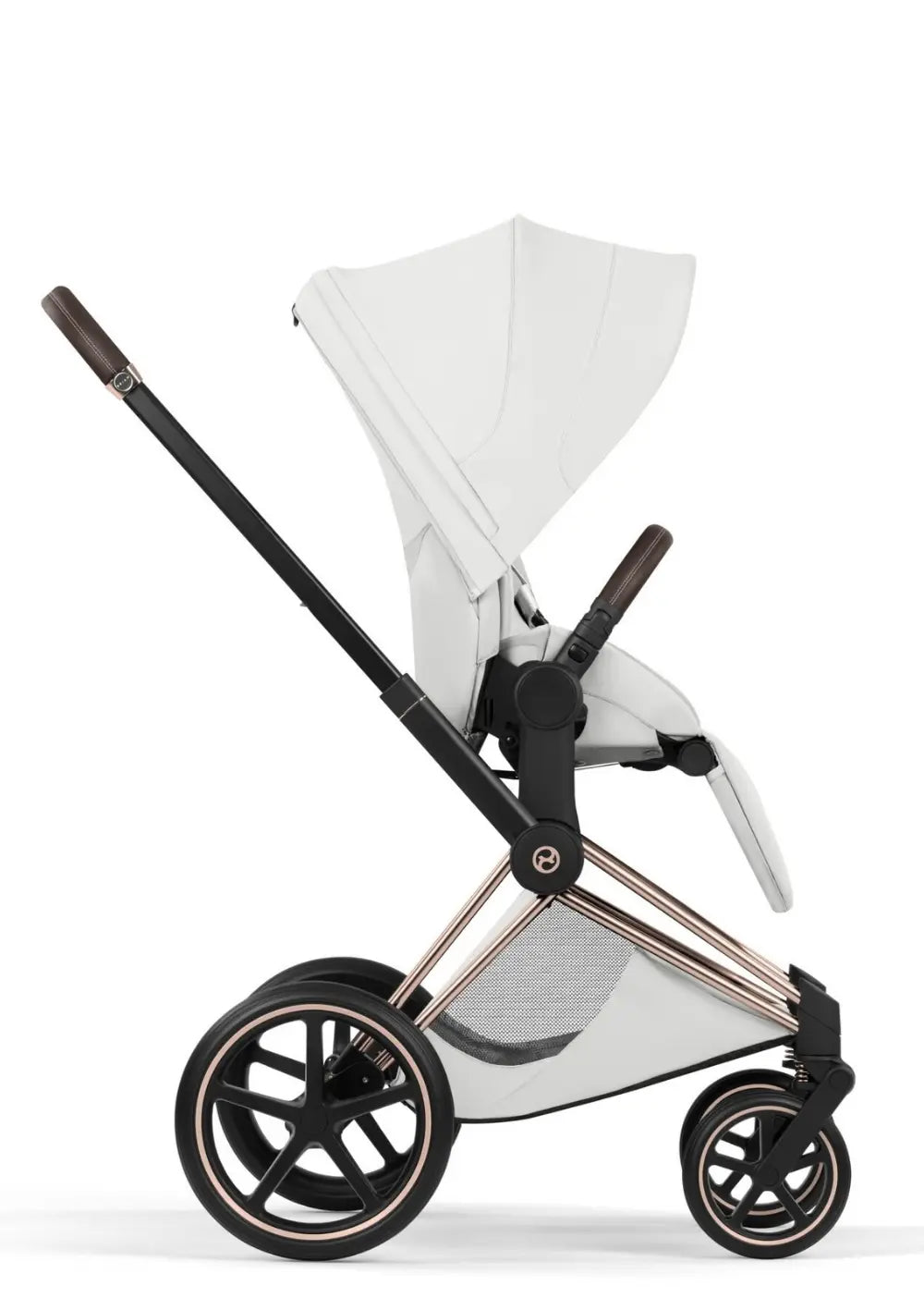 Cybex Kinderwagen-Set 'Priam Style' Off White (Frame Roségold)
