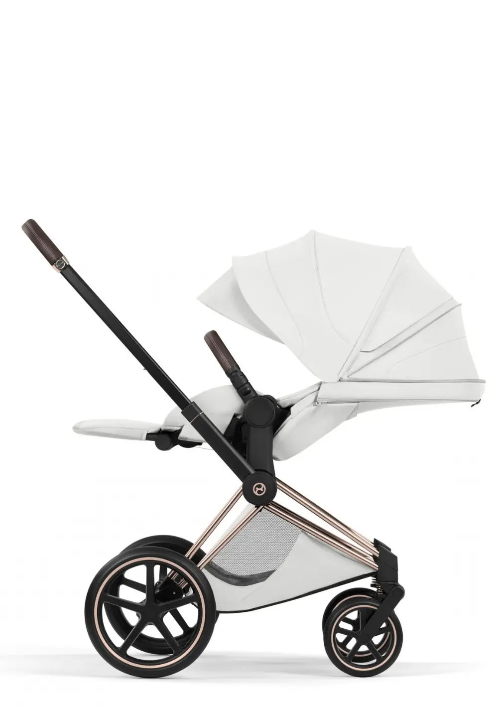 Cybex Kinderwagen-Set 'Priam Style' Off White (Frame Roségold)