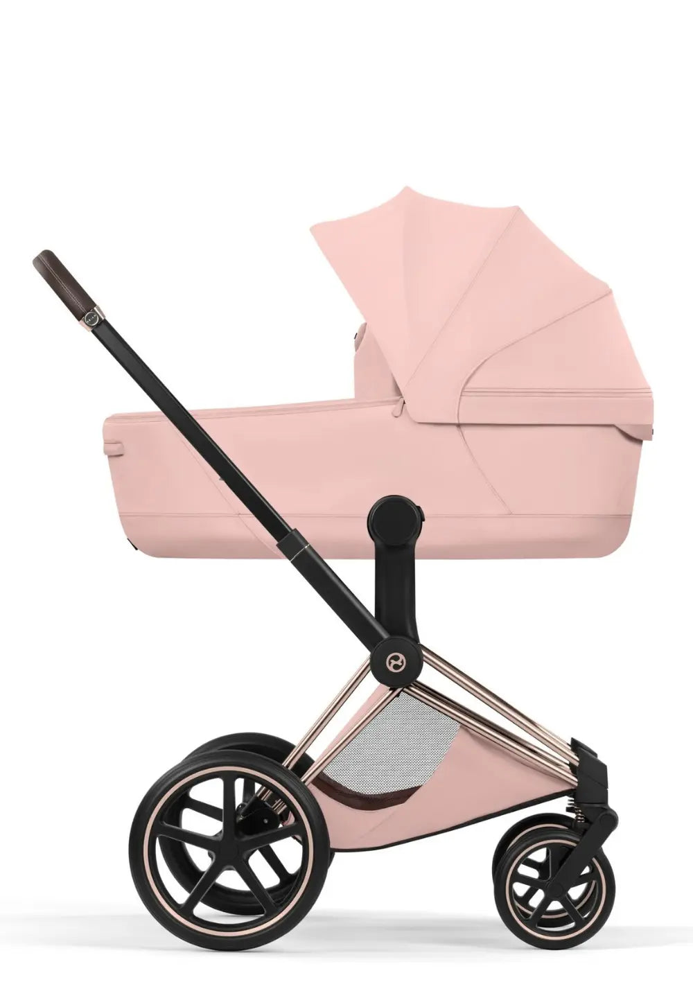 Cybex Kinderwagen-Set 'Priam Style' Peach Pink (Frame Roségold)