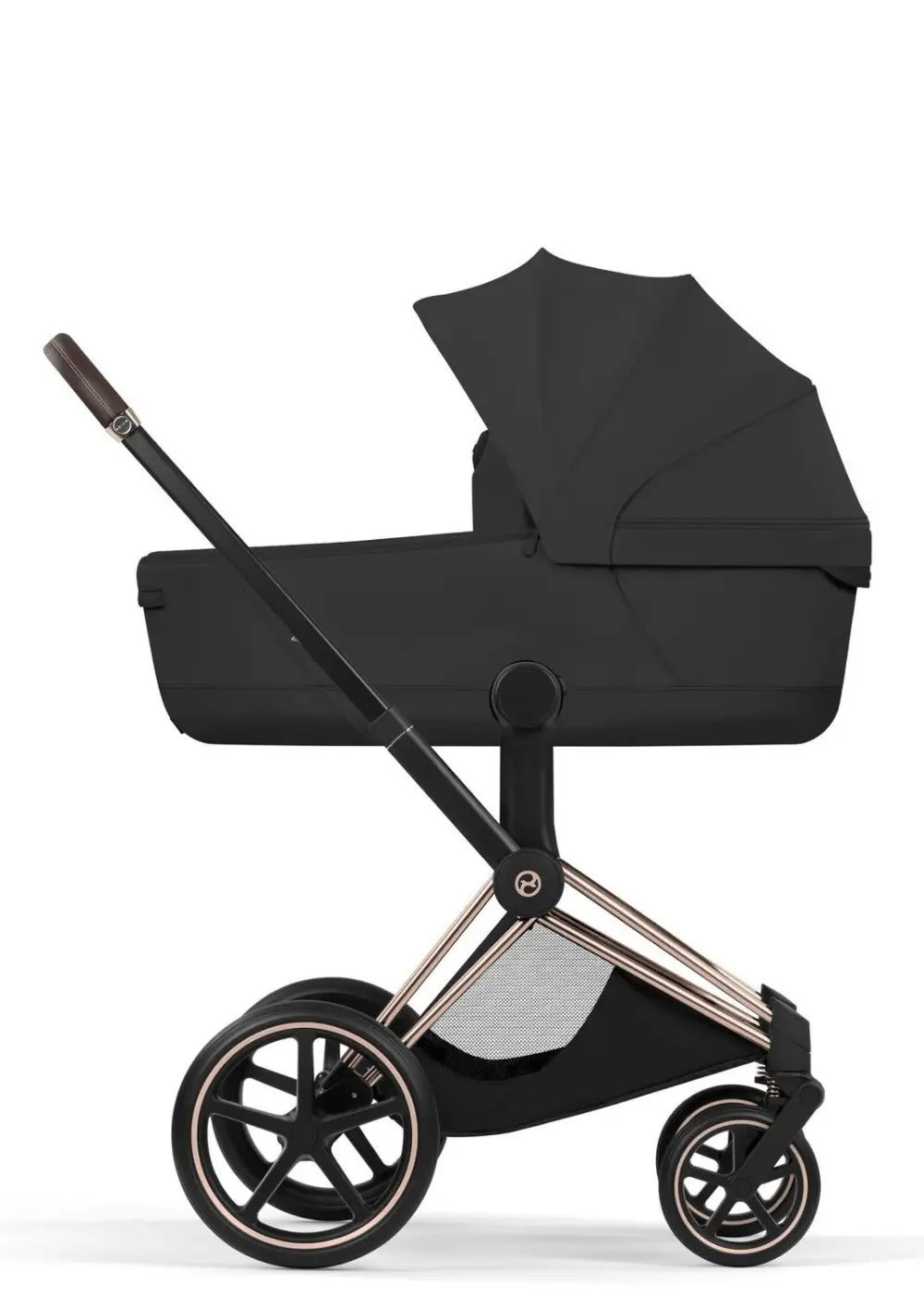 Cybex Kinderwagen-Set 'Priam Style' Sepia Black (Frame Roségold)
