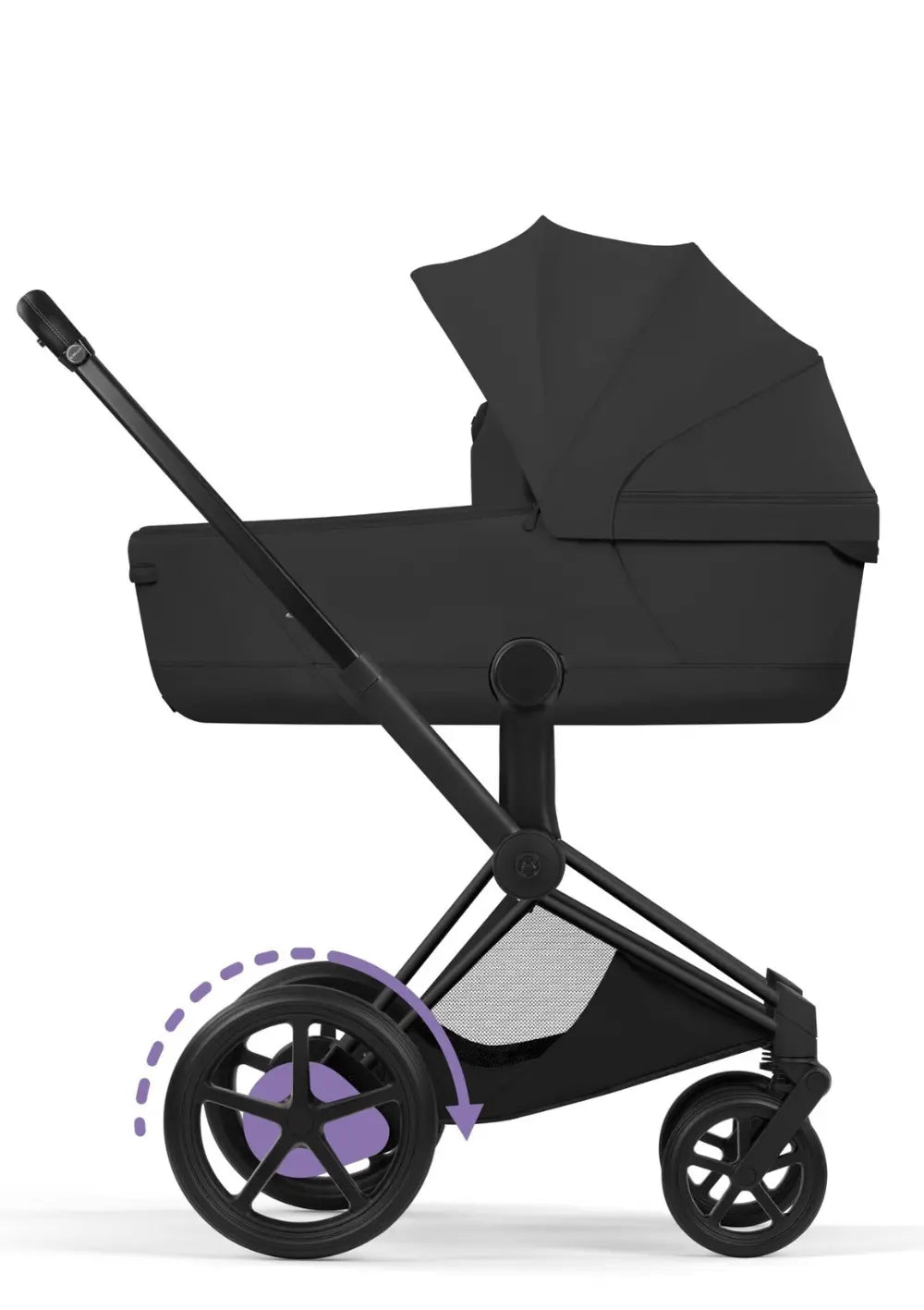 Cybex Kinderwagen-Set 'e-Priam Style' Sepia Black (Frame Matt Black)