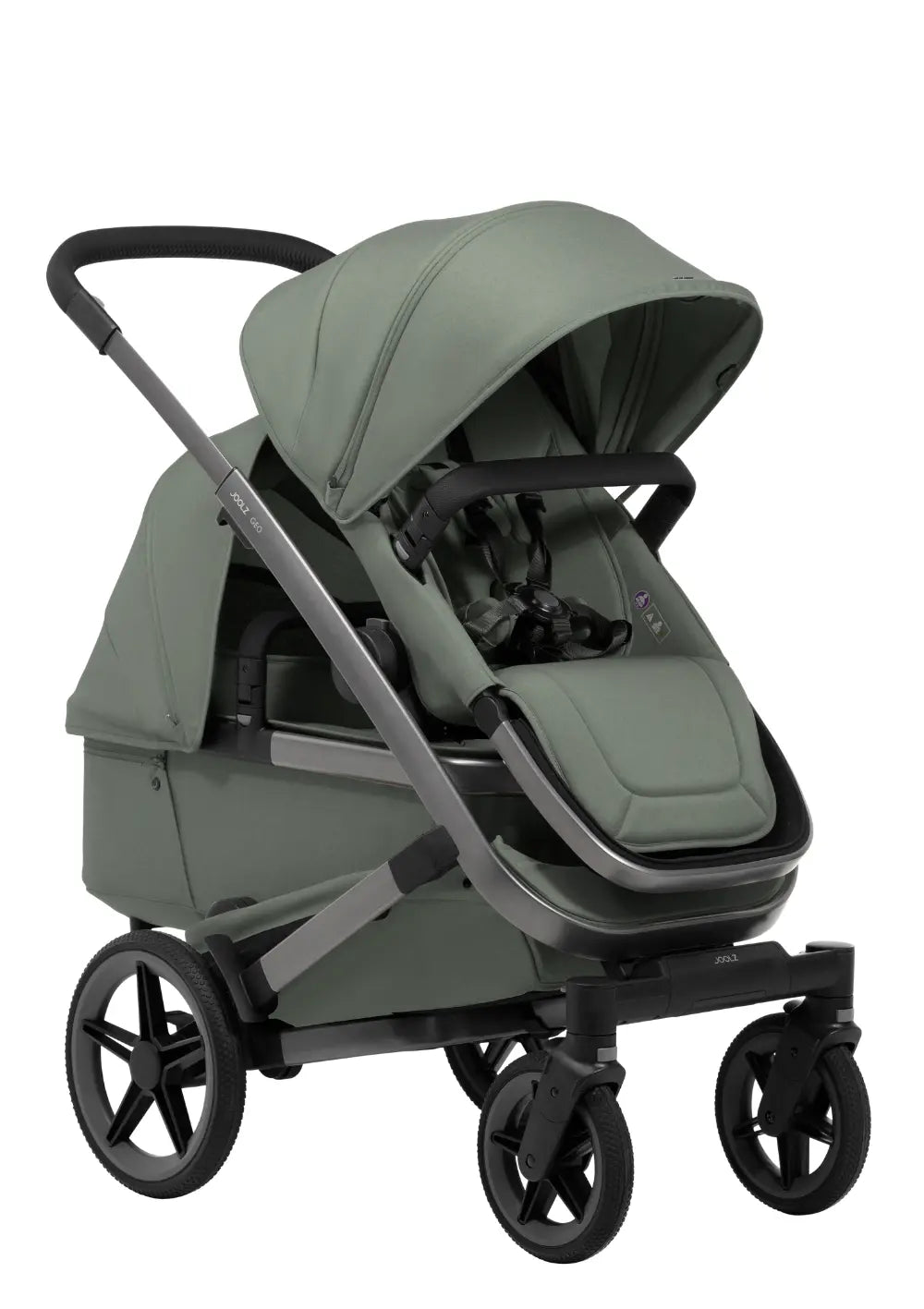 Joolz Geschwisterkinderwagen-Set 'Geo5 Double' Sage Green