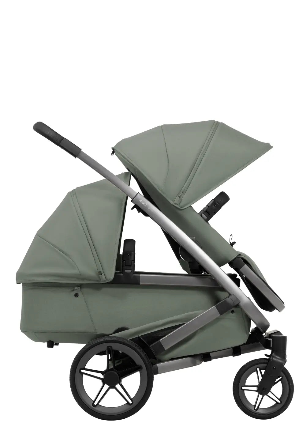 Joolz Geschwisterkinderwagen-Set 'Geo5 Double' Sage Green