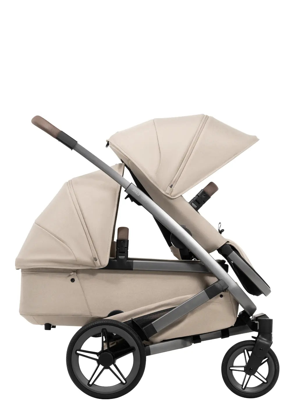 Joolz Geschwisterkinderwagen-Set 'Geo5 Double' Sandy Taupe