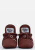 Baby Booties Gamuza Cranberry
