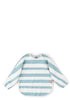Langarm-Lätzchen Stripes blau