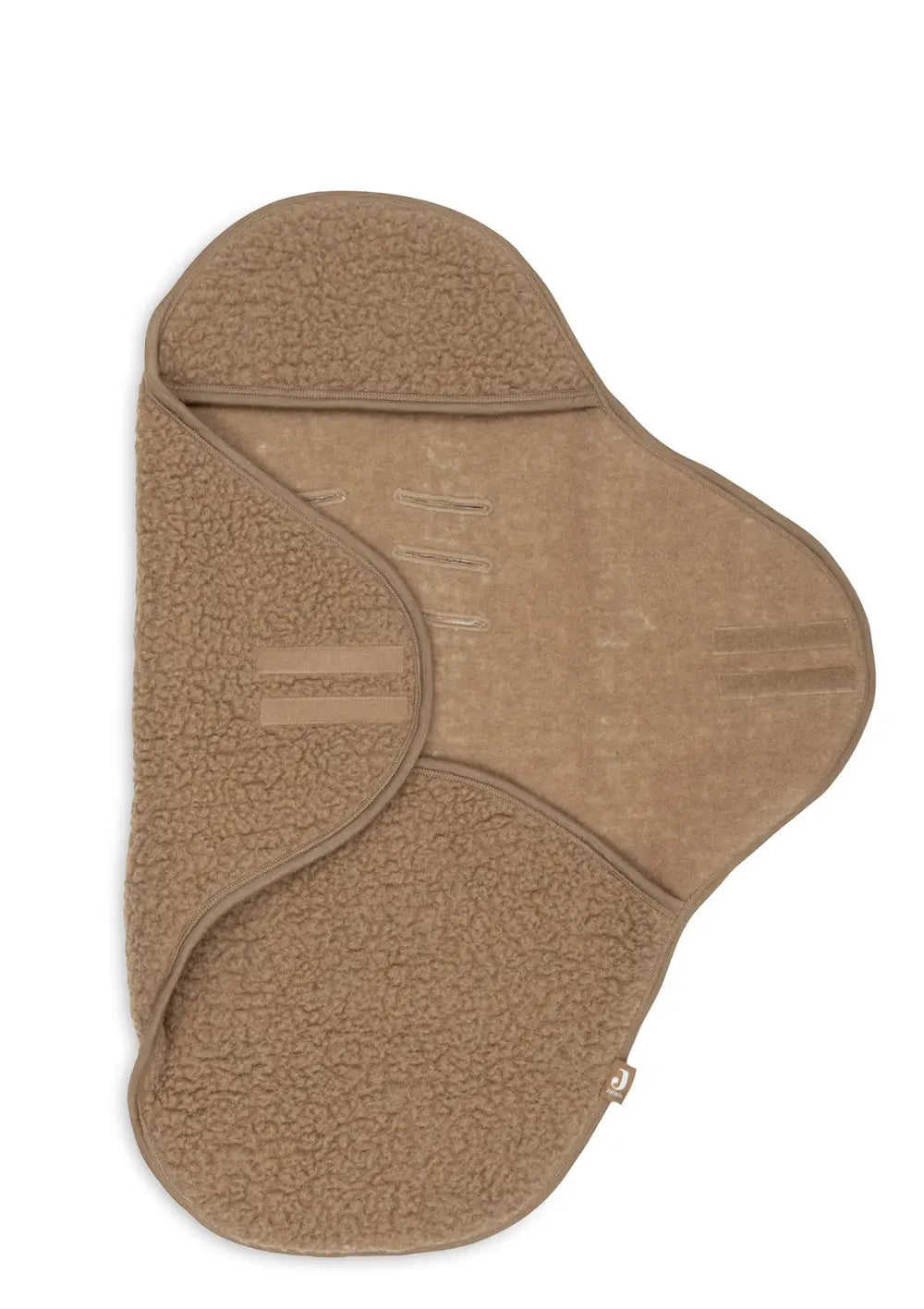 Jollein Merino Einschlagdecke für Babyschale 'Sherpa' Dark Hazel