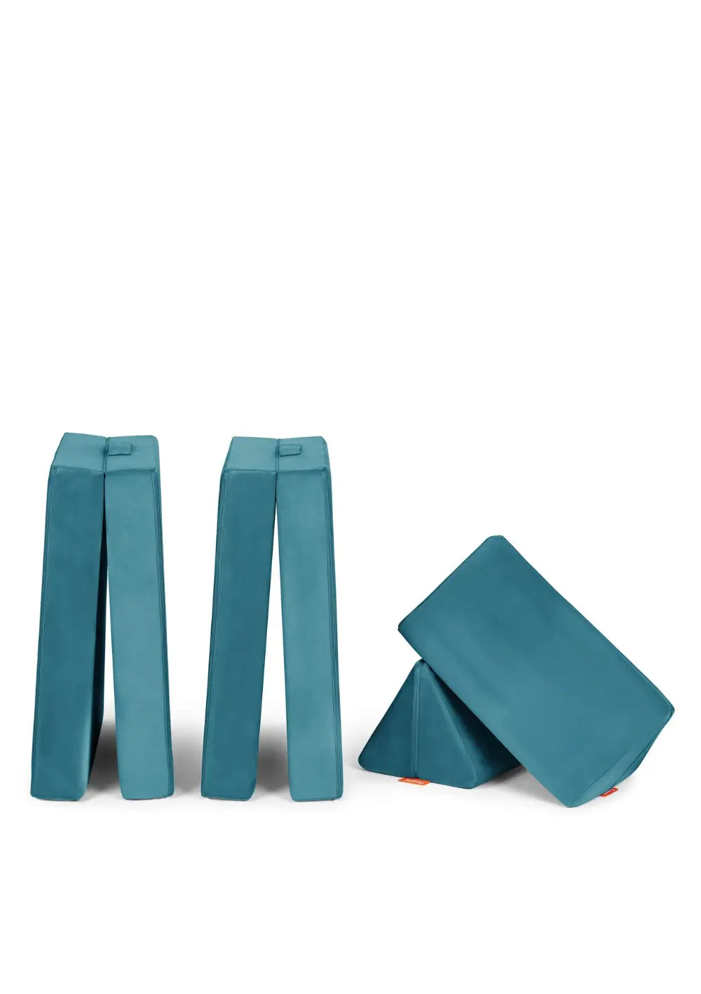 Funzy Mini Spielsofa Velours Dino Türkis