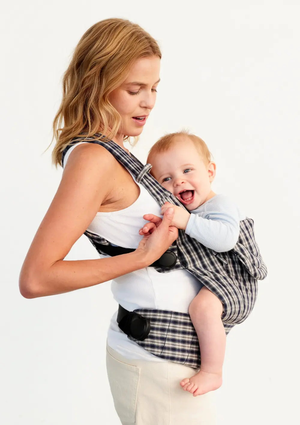 Moova Babytrage 'Balance' Navy Check