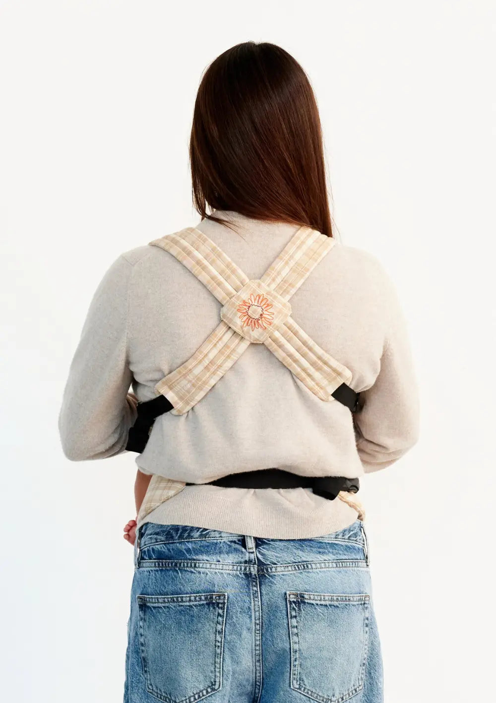 Moova Babytrage 'Balance' Mocha Check (Rückansicht)