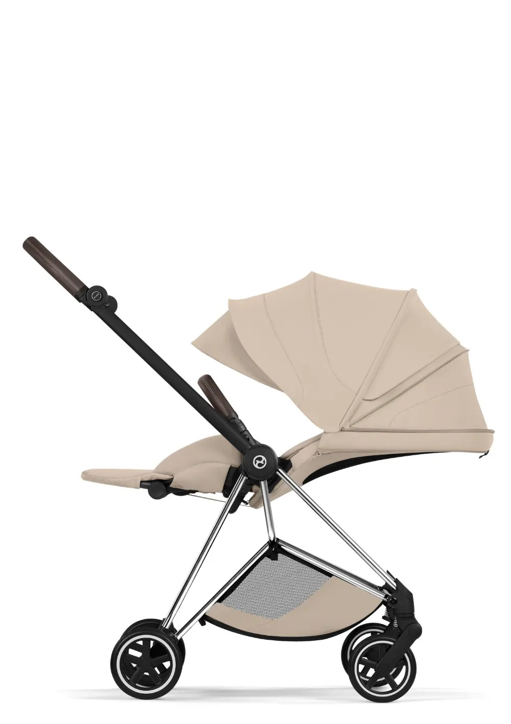 Cybex Kinderwagen-Set 'Mios' Cozy Beige / Chrome Brown Frame