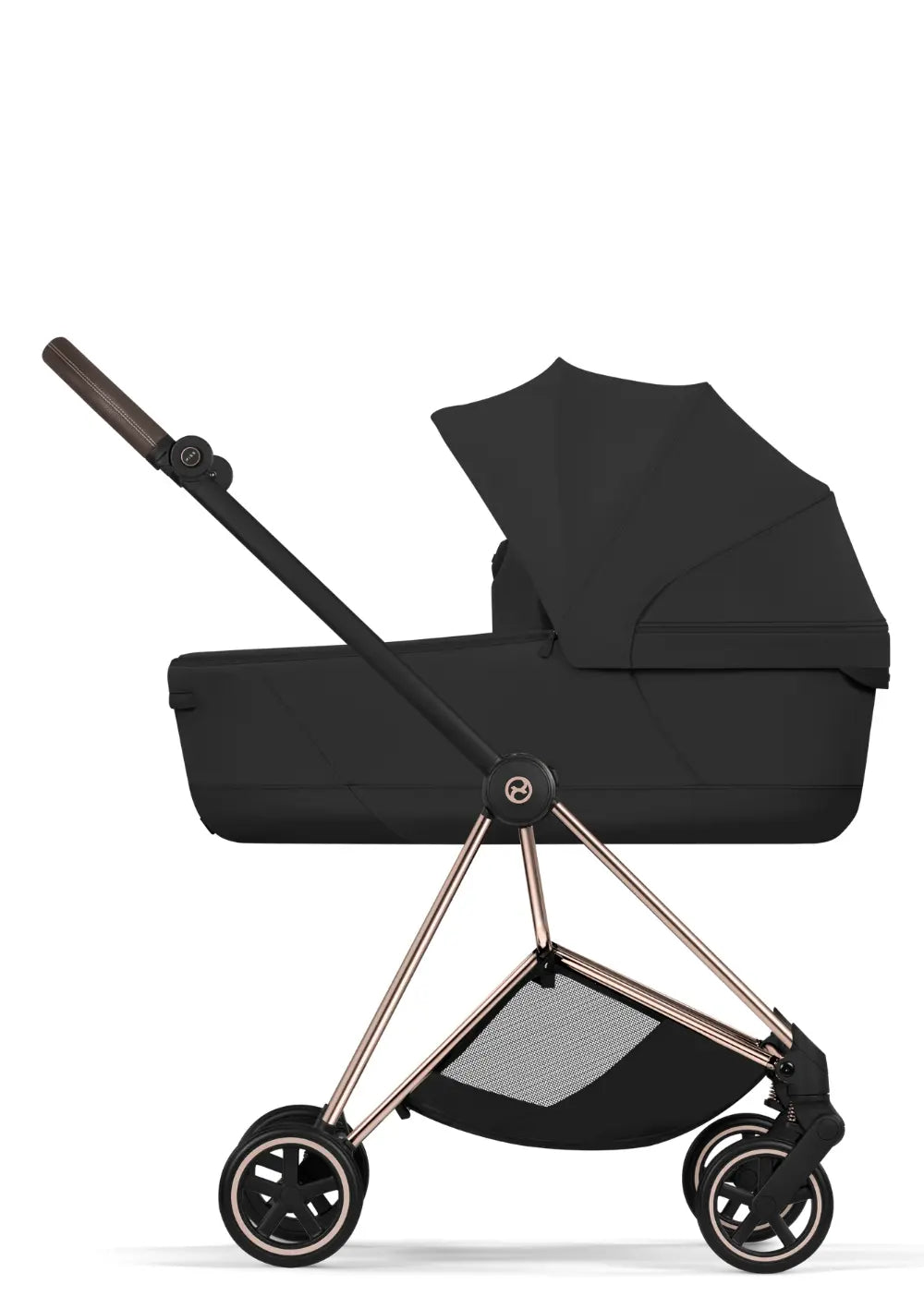 Cybex Kinderwagen-Set 'Mios' Sepia Black / Roségold Frame