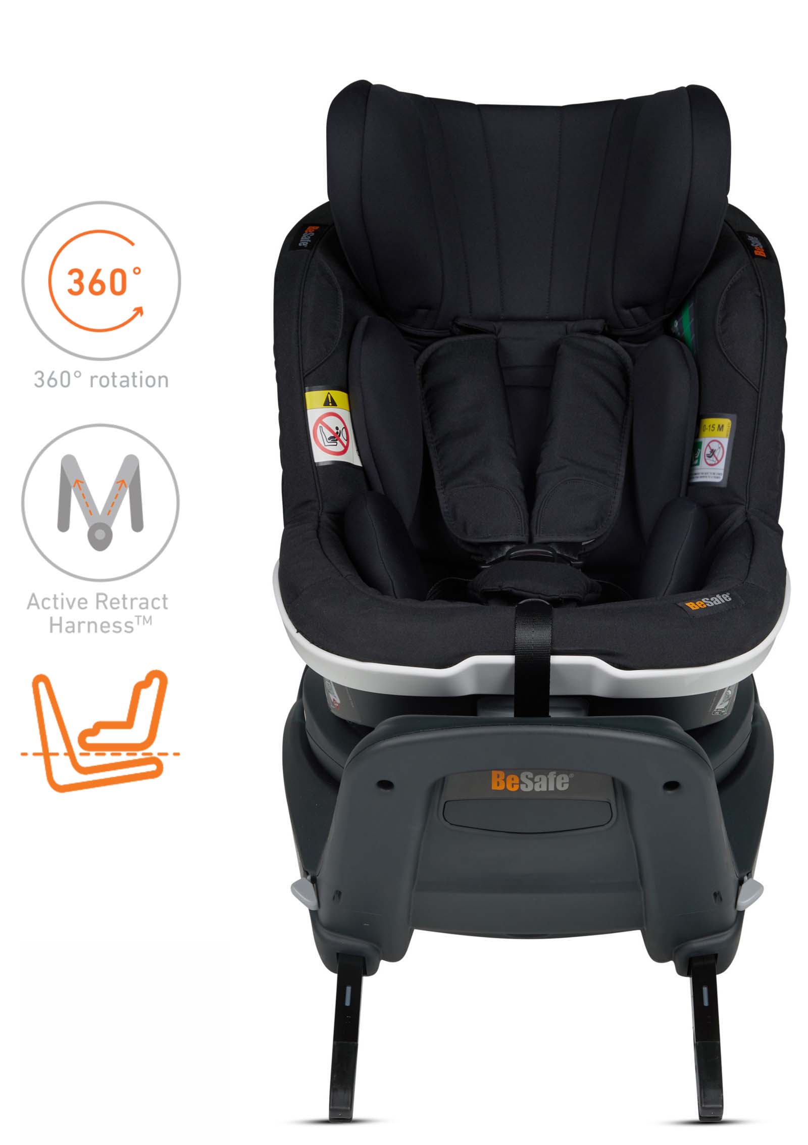 Kindersitz 'iZi Turn i-Size' Fresh Black Cab