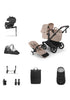 'Donkey 6 Single' Bundle – Komplettes Kinderwagen-Set Desert Taupe Mélange