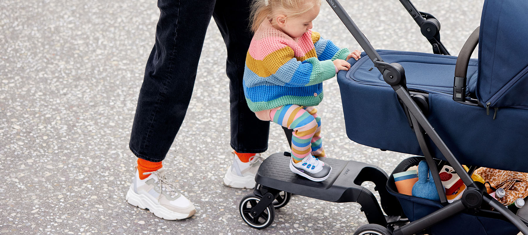 Mitfahrbretter für Geschwisterkinder - Kinderwagen-Zubehör bei KIND DER STADT