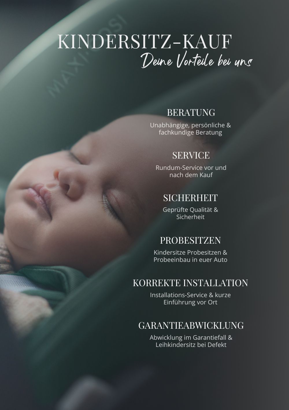 Kindersitz-Kauf Vorteile bei KIND DER STADT