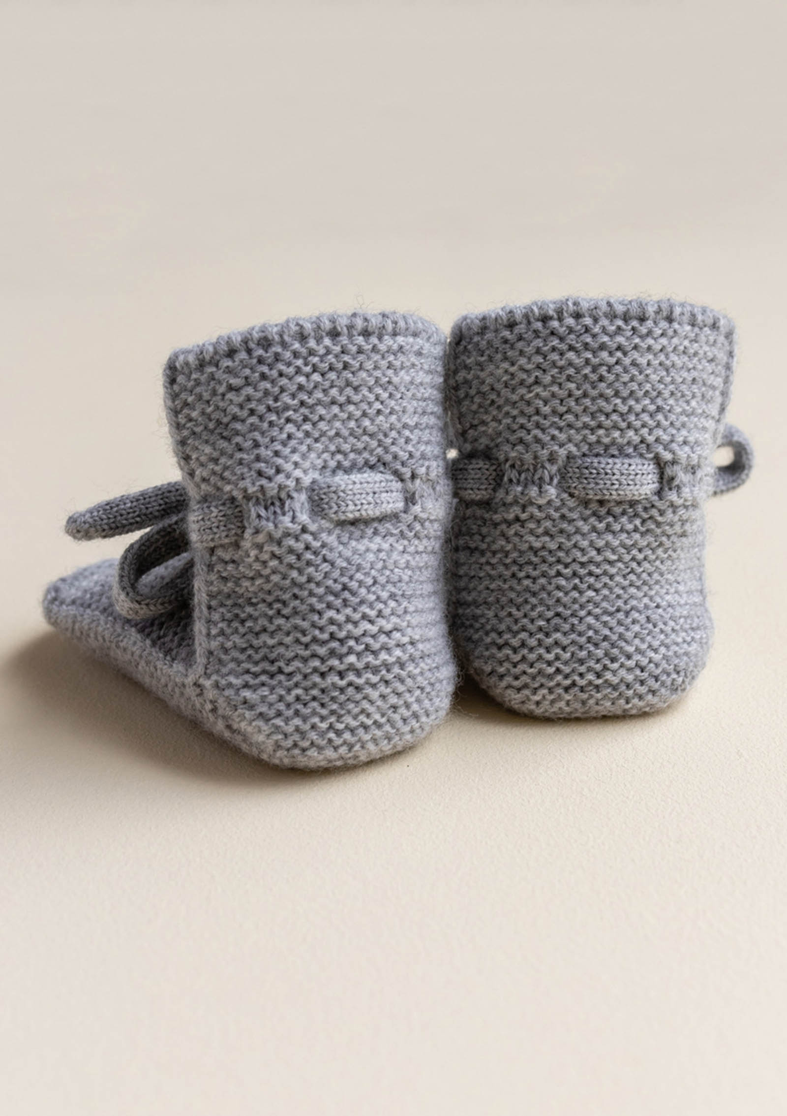 Hvid Booties grey melange