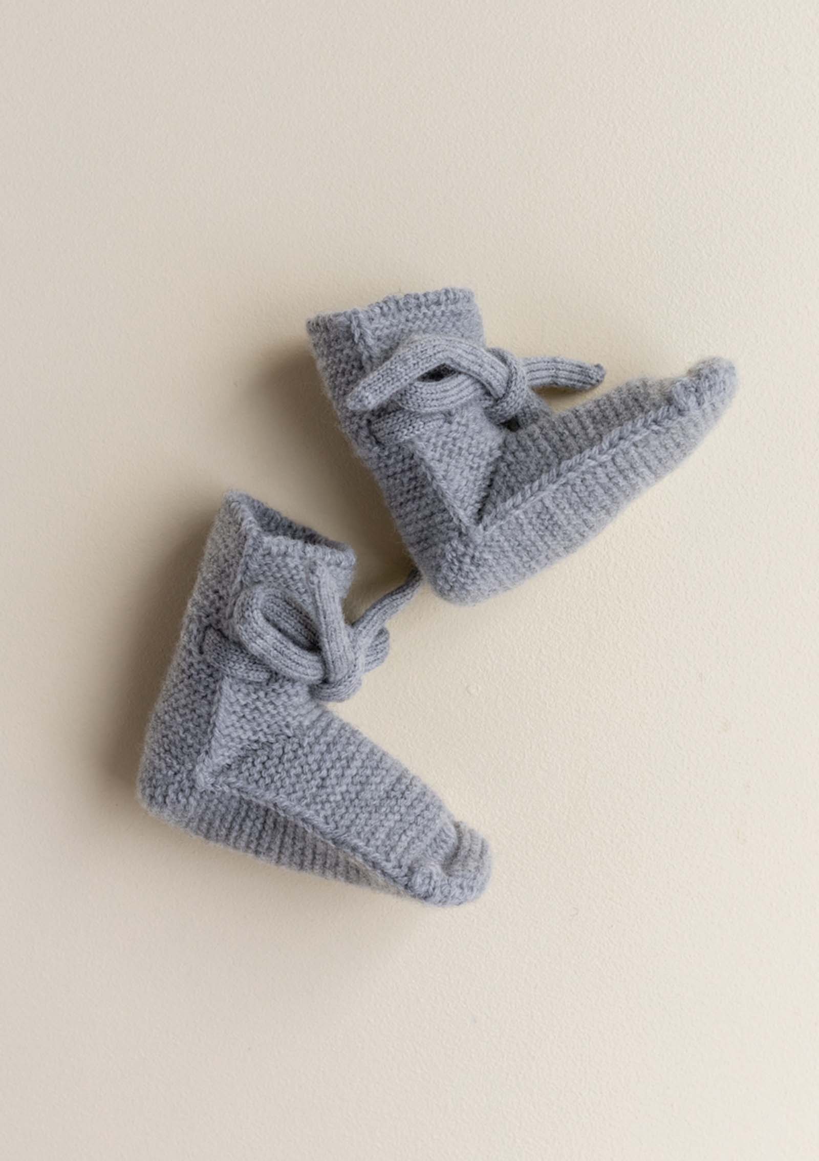 Hvid Booties grey melange