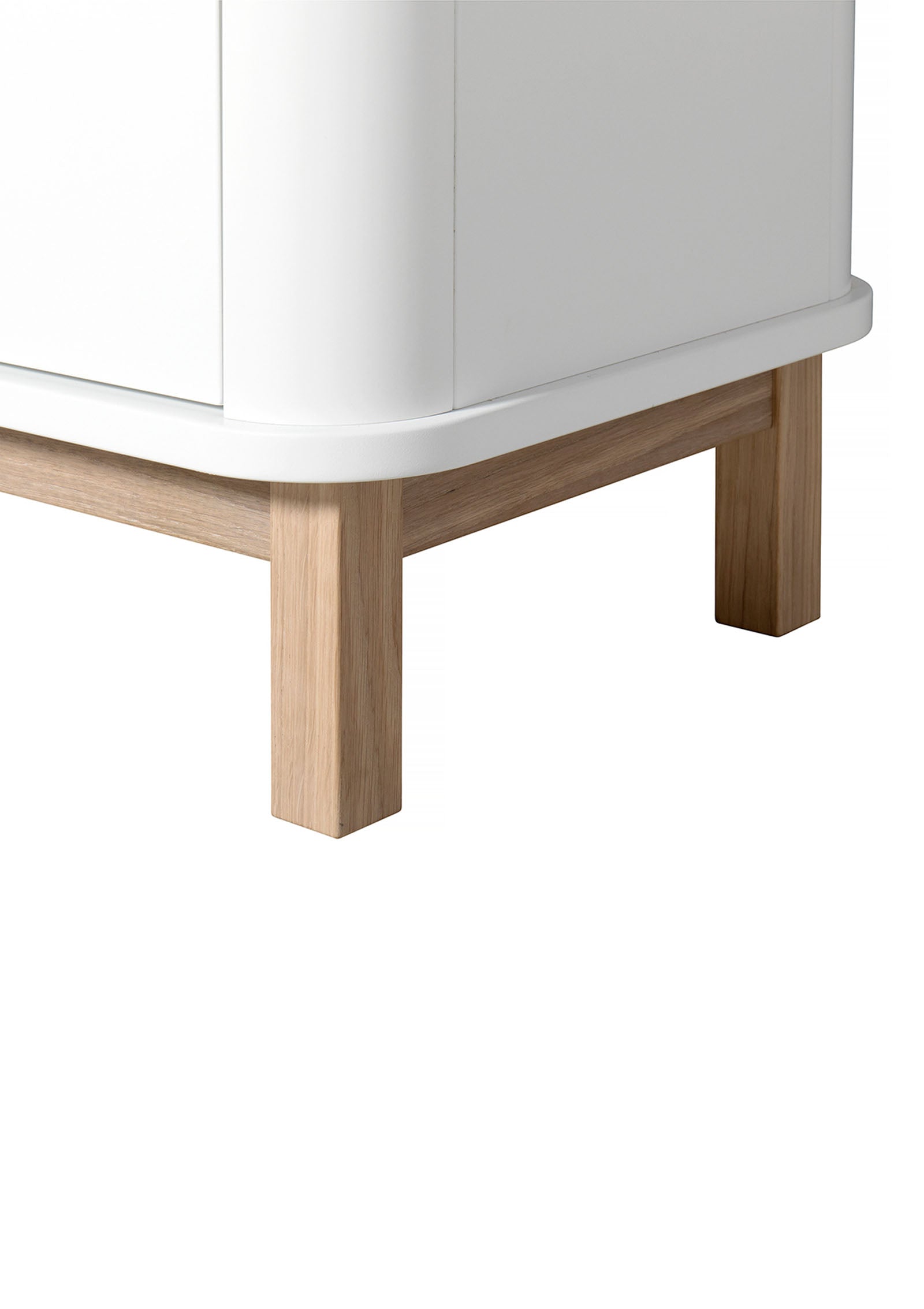 'Wood' Multi-Schrank 3-türig weiss / Eiche