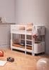 halbhohes Etagenbett 'Wood Mini+' weiß 162 x 68 cm