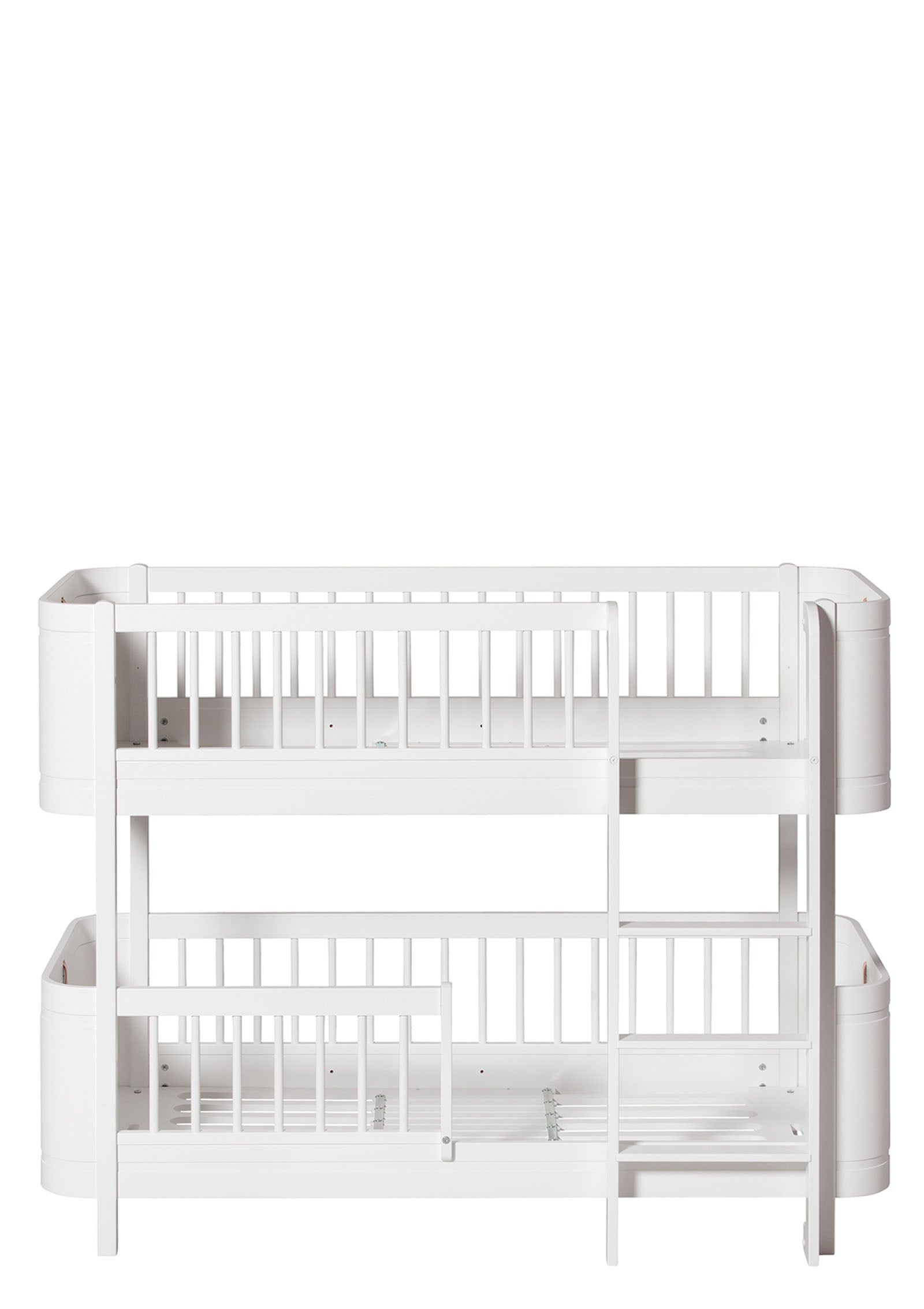 'Wood' Mini+ halbhohes Etagenbett weiß