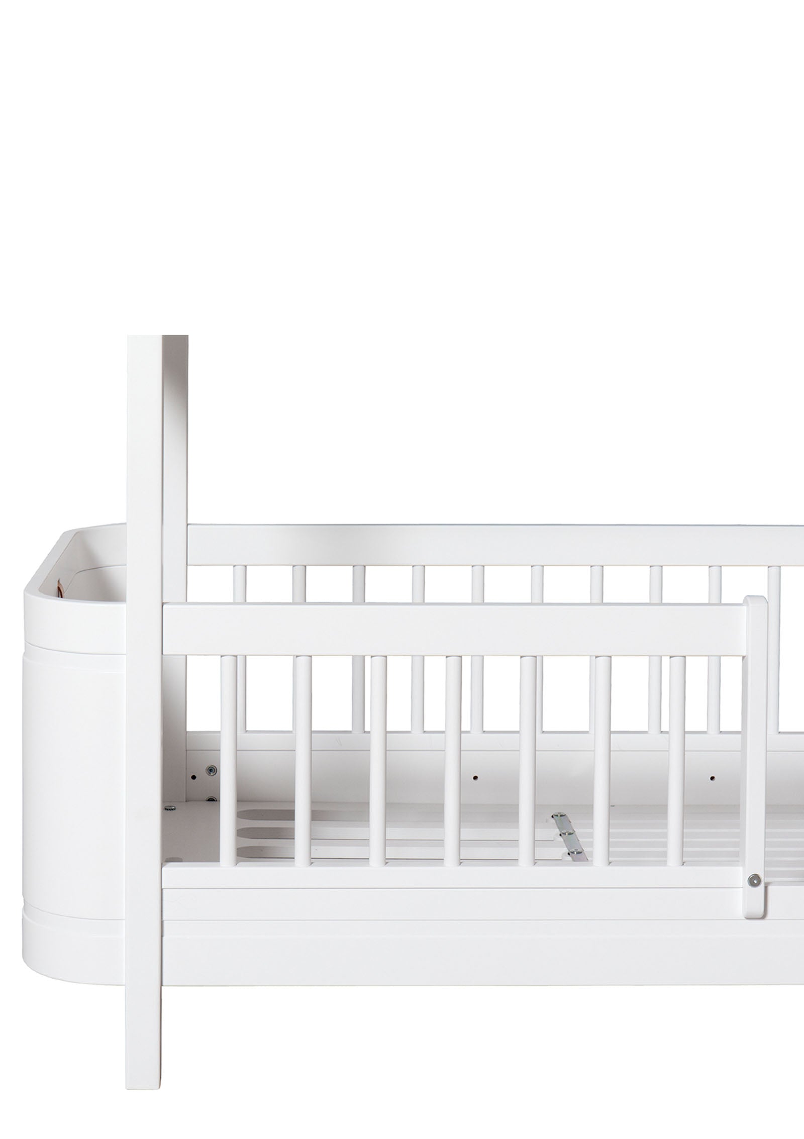 'Wood' Mini+ halbhohes Etagenbett weiß