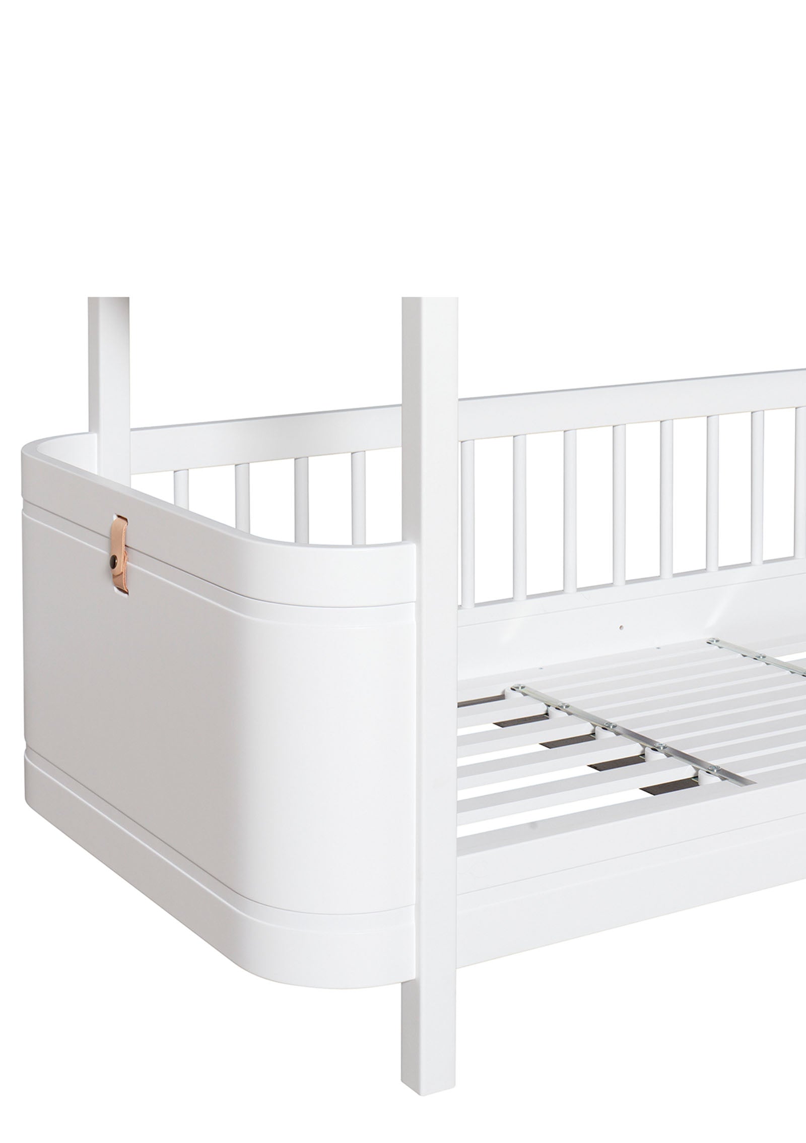 'Wood' Mini+ halbhohes Etagenbett weiß