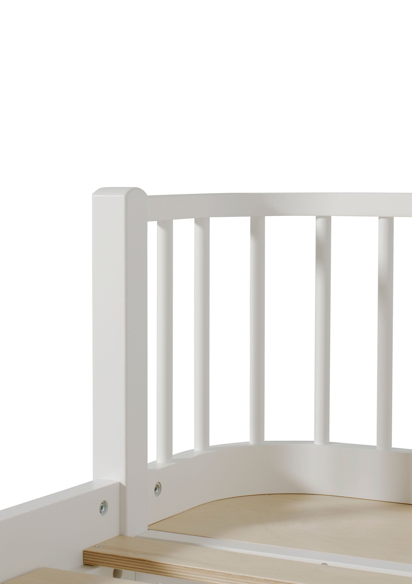 'Wood' Bettsofa weiß