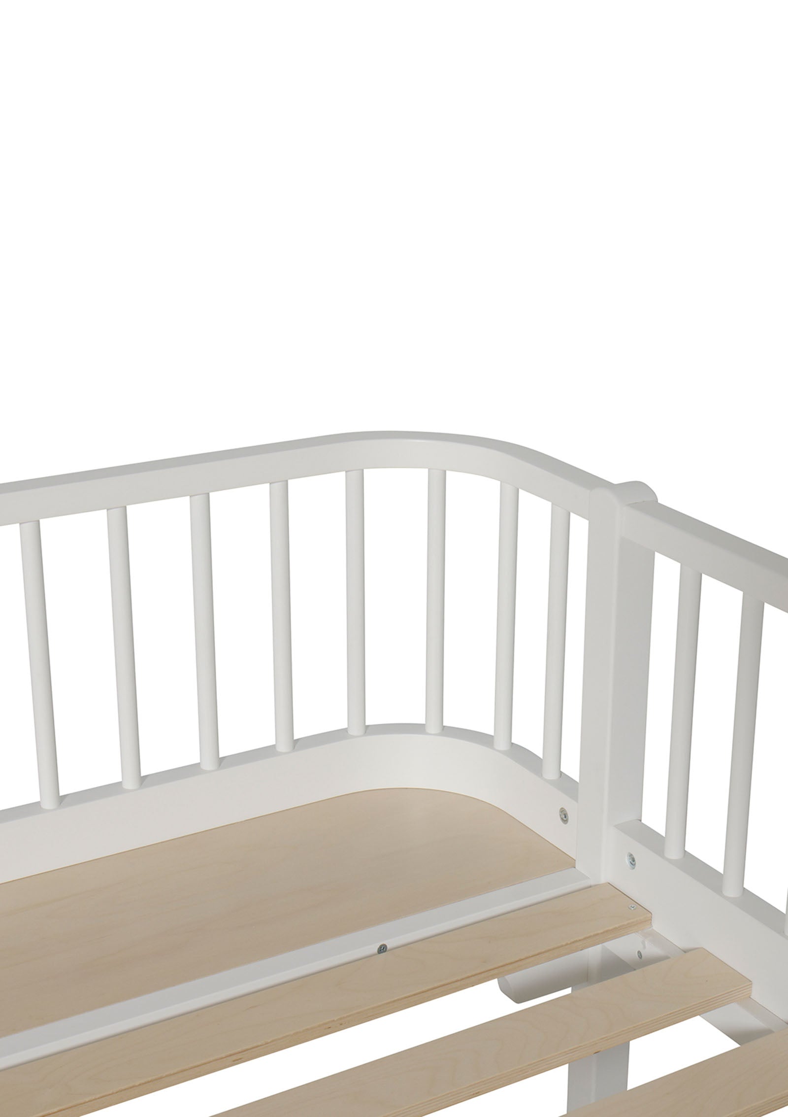 'Wood' Bettsofa weiß