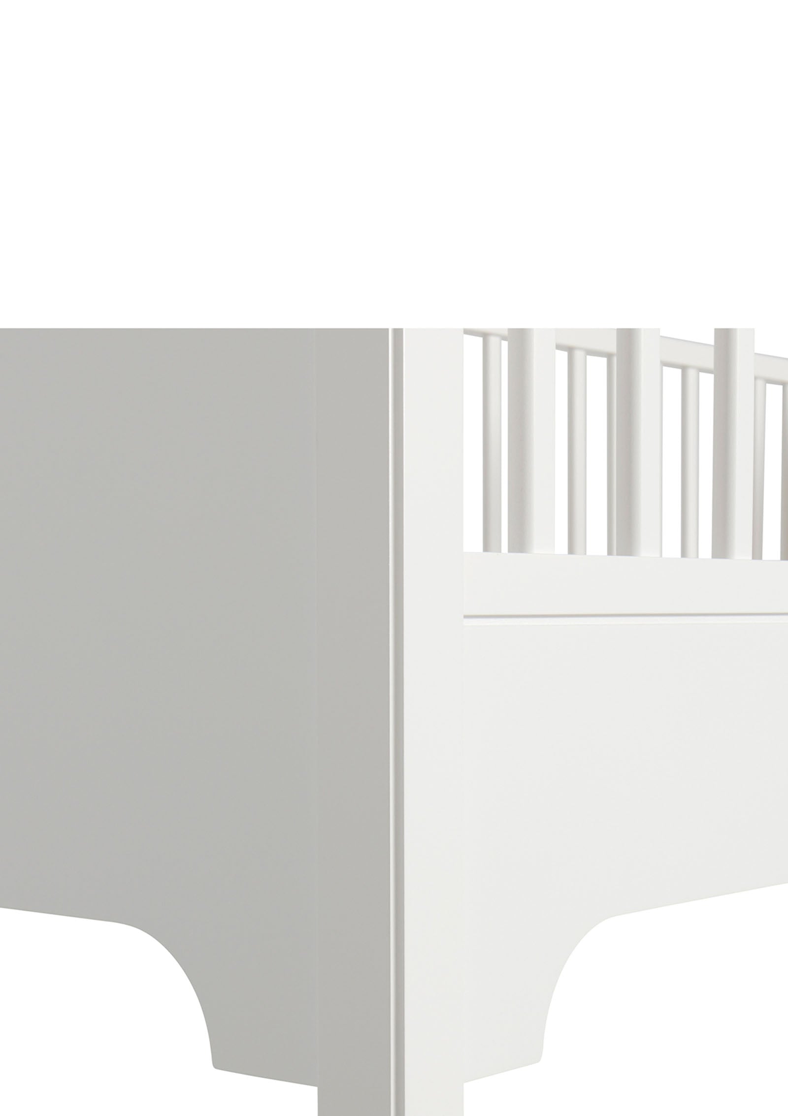 'Seaside' halbhohes Hochbett weiß