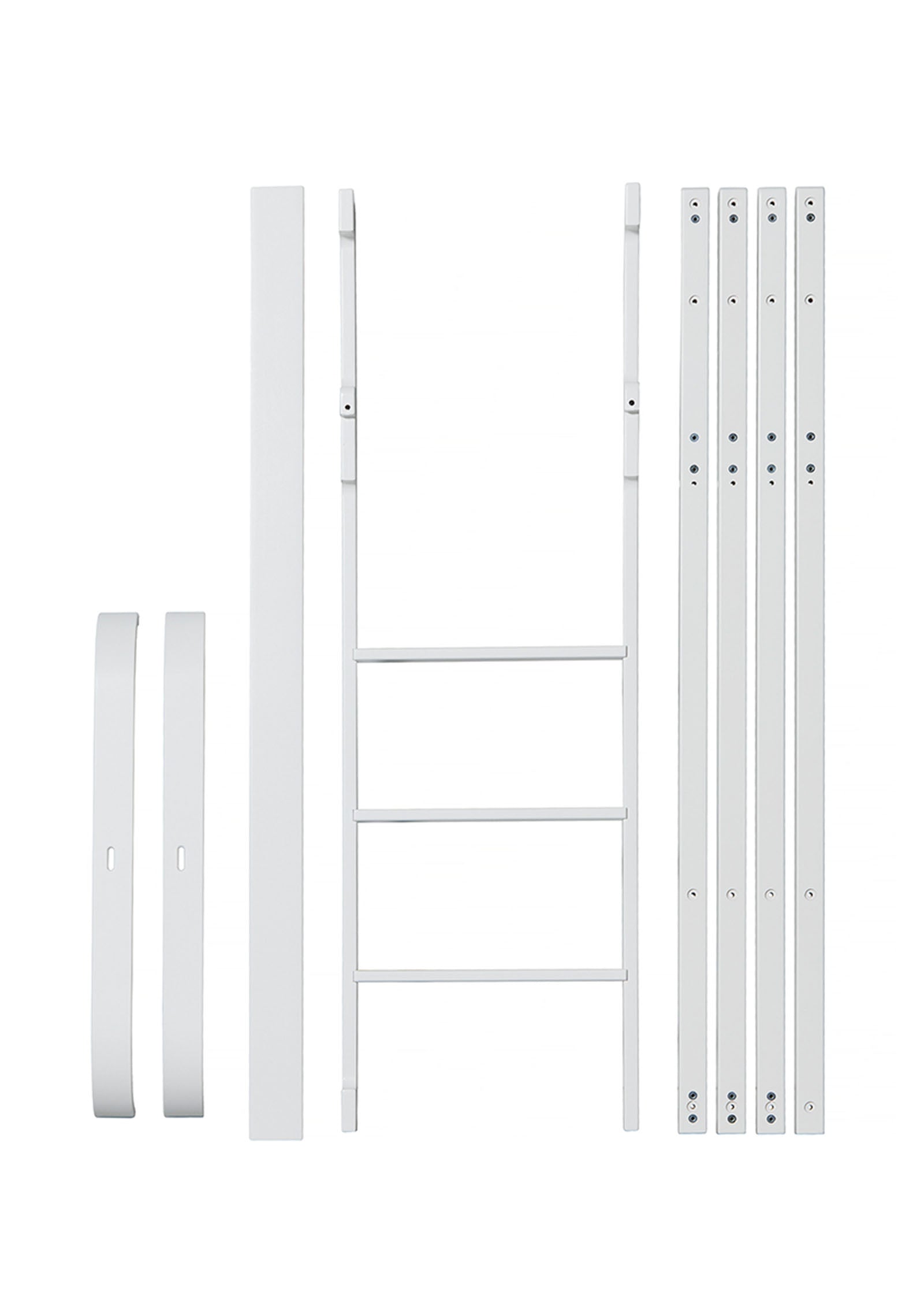 'Wood' Umbauset Mini+ Basic zum halbhohen Hochbett weiss