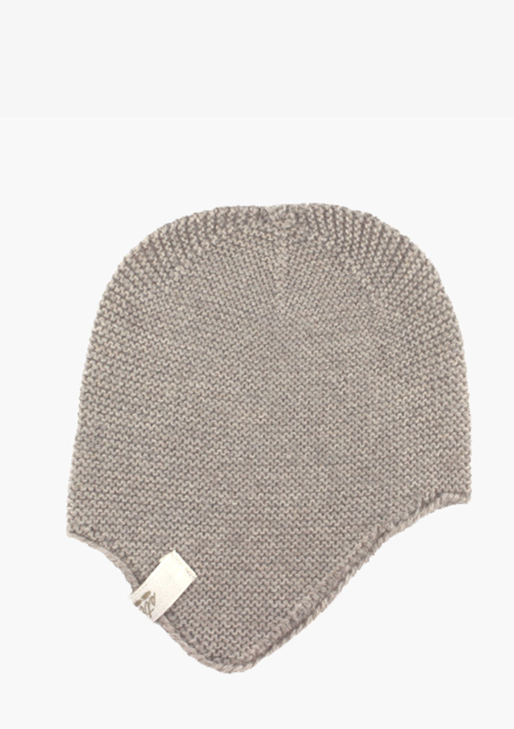 Babymütze mit Ohrenklappen beige