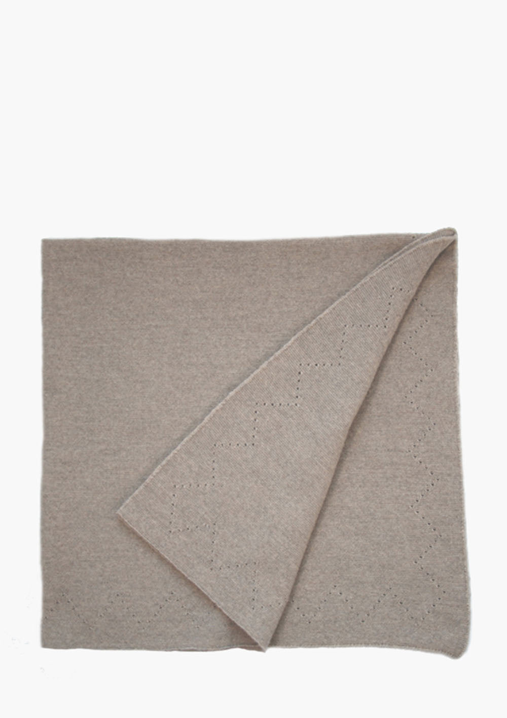 Lochmusterdecke beige