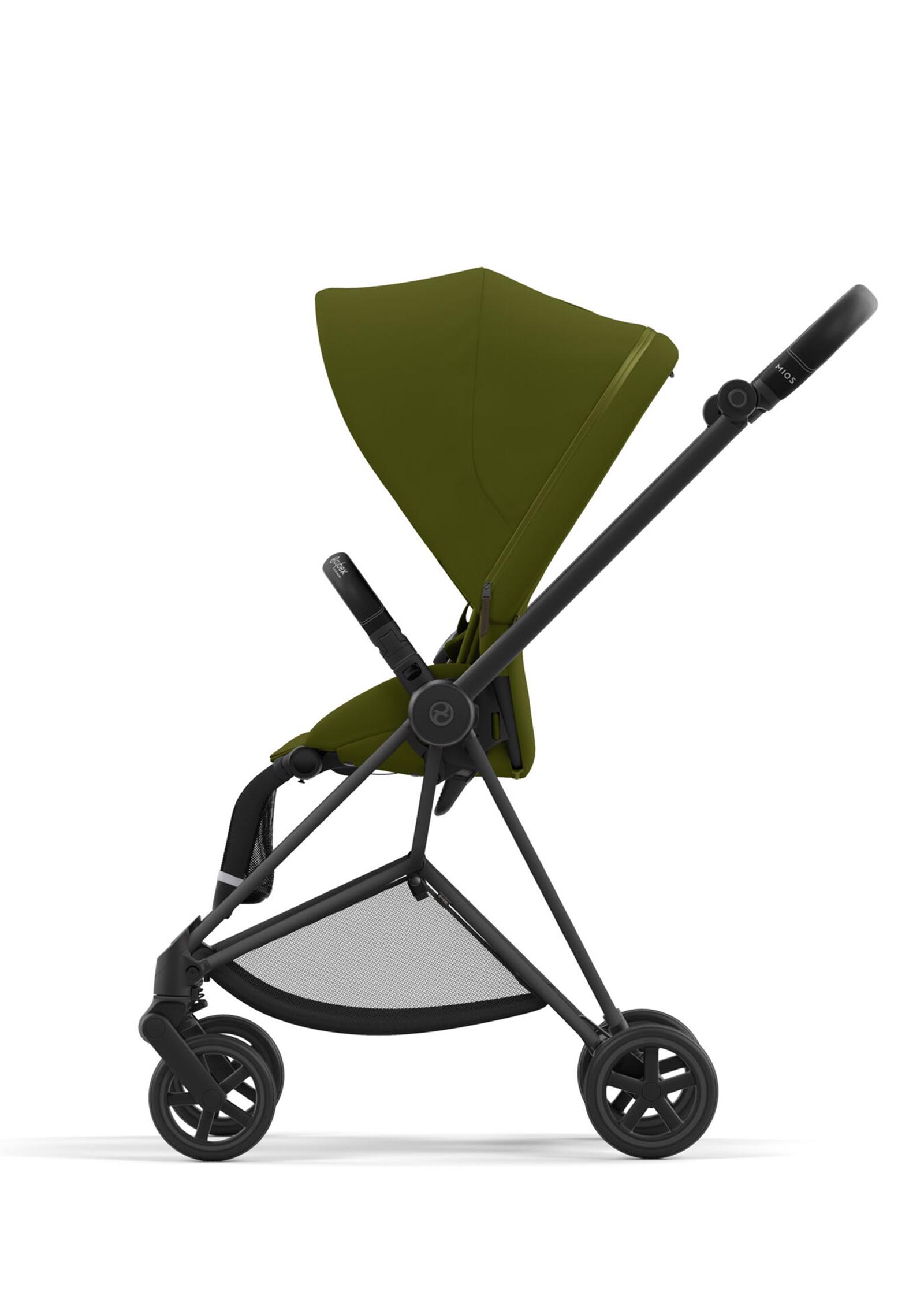 Cybex Mios 3.0 Khaki Green - Matt Black