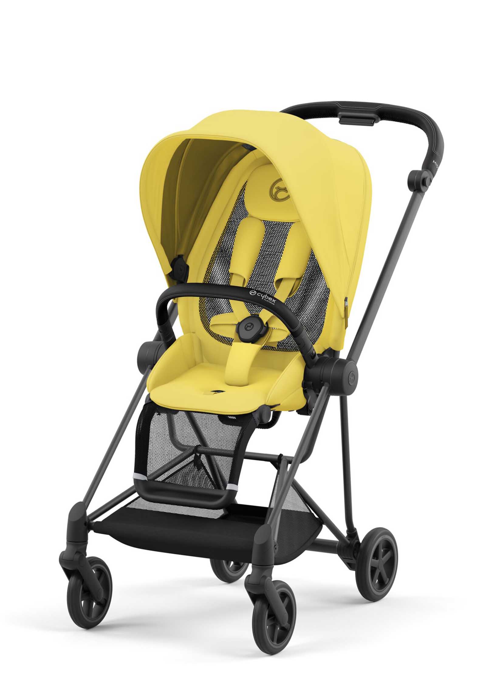 Cybex Mios 3.0 Mustard Yellow - Matt Black