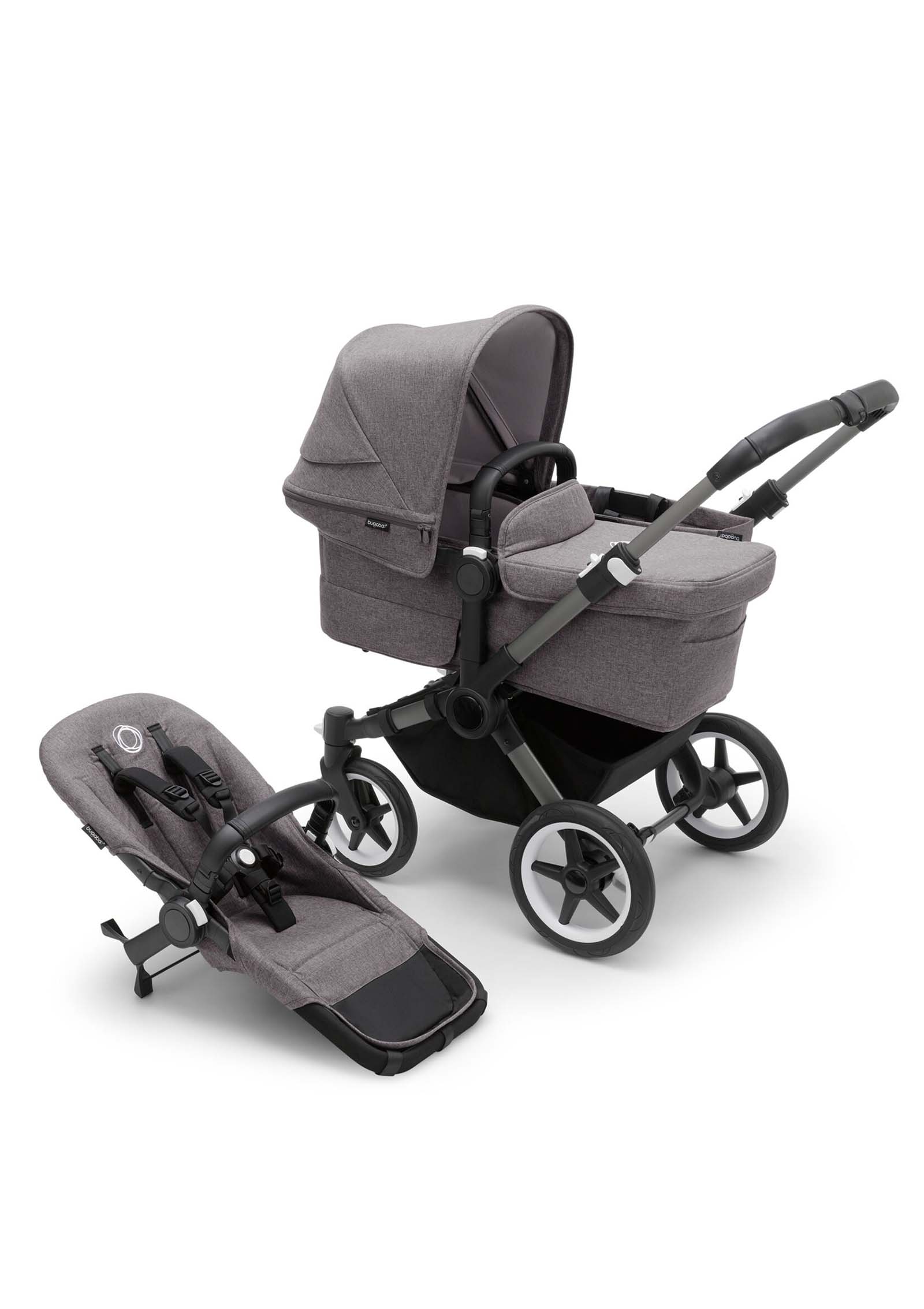 bugaboo Donkey 5 Mono Kinderwagen-Set Graphit / Grau meliert