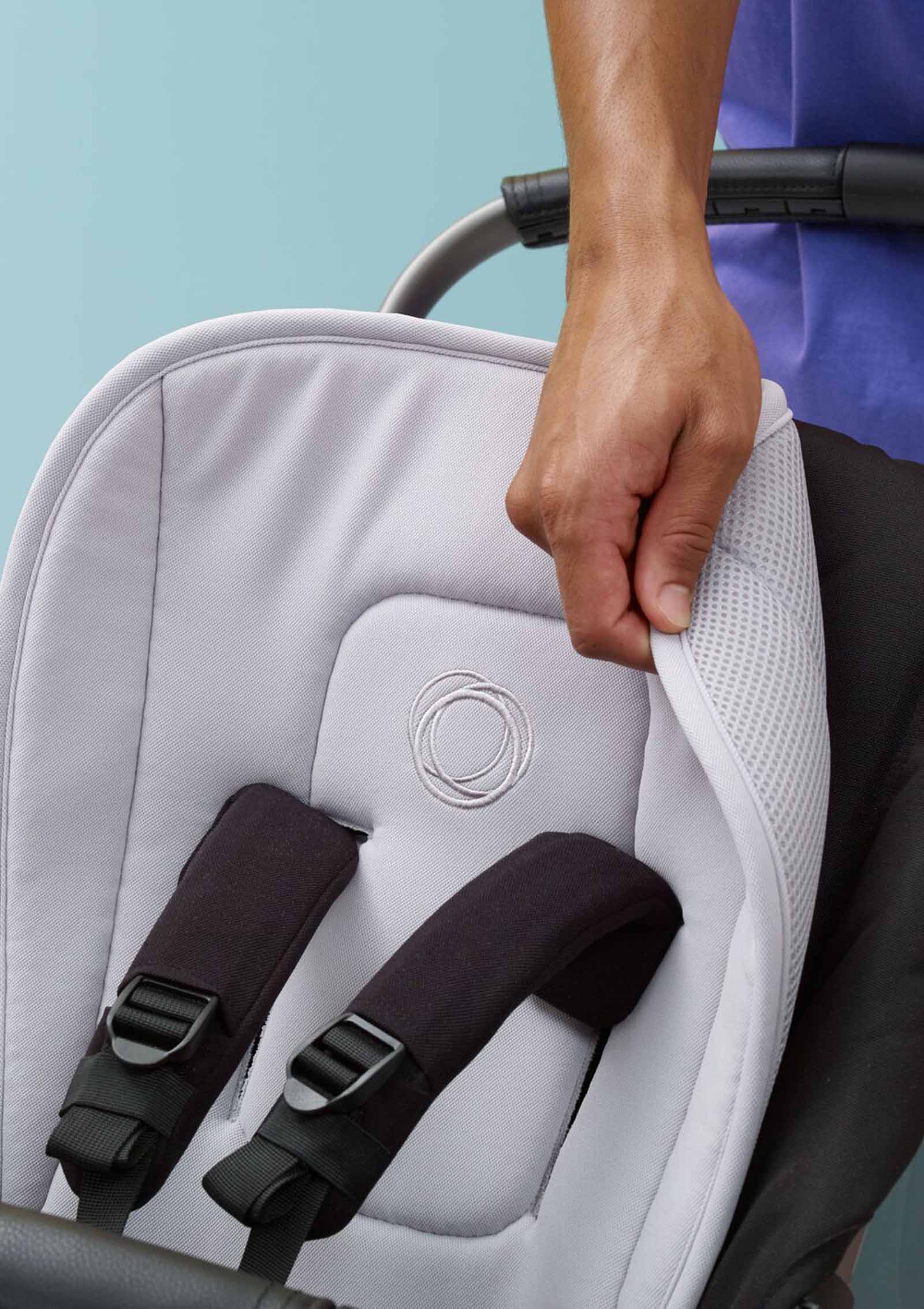 bugaboo Doppel-Komfort Sitzauflage Nebelgrau