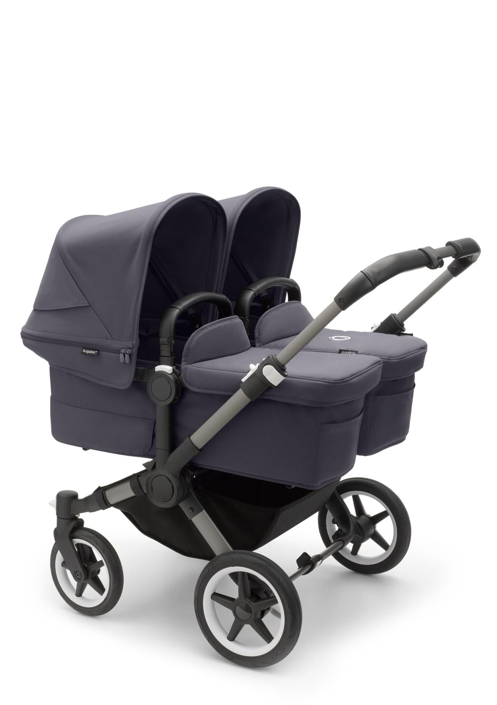 bugaboo Donkey 5 Twin Kinderwagenset Graphit / Sturmblau