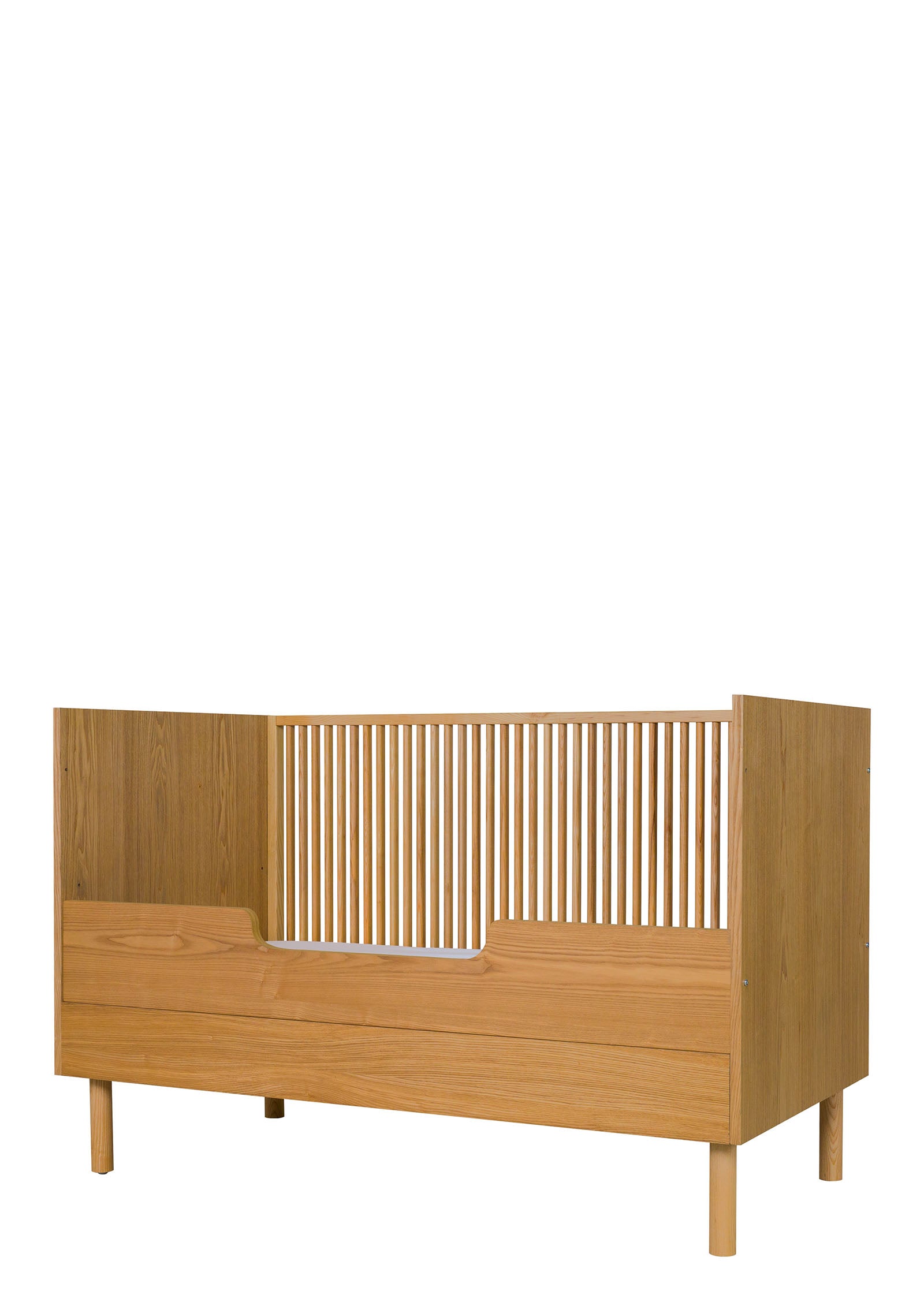 Rausfallschutz 'Hai No Ki' Babybett Natural Ash 140x70