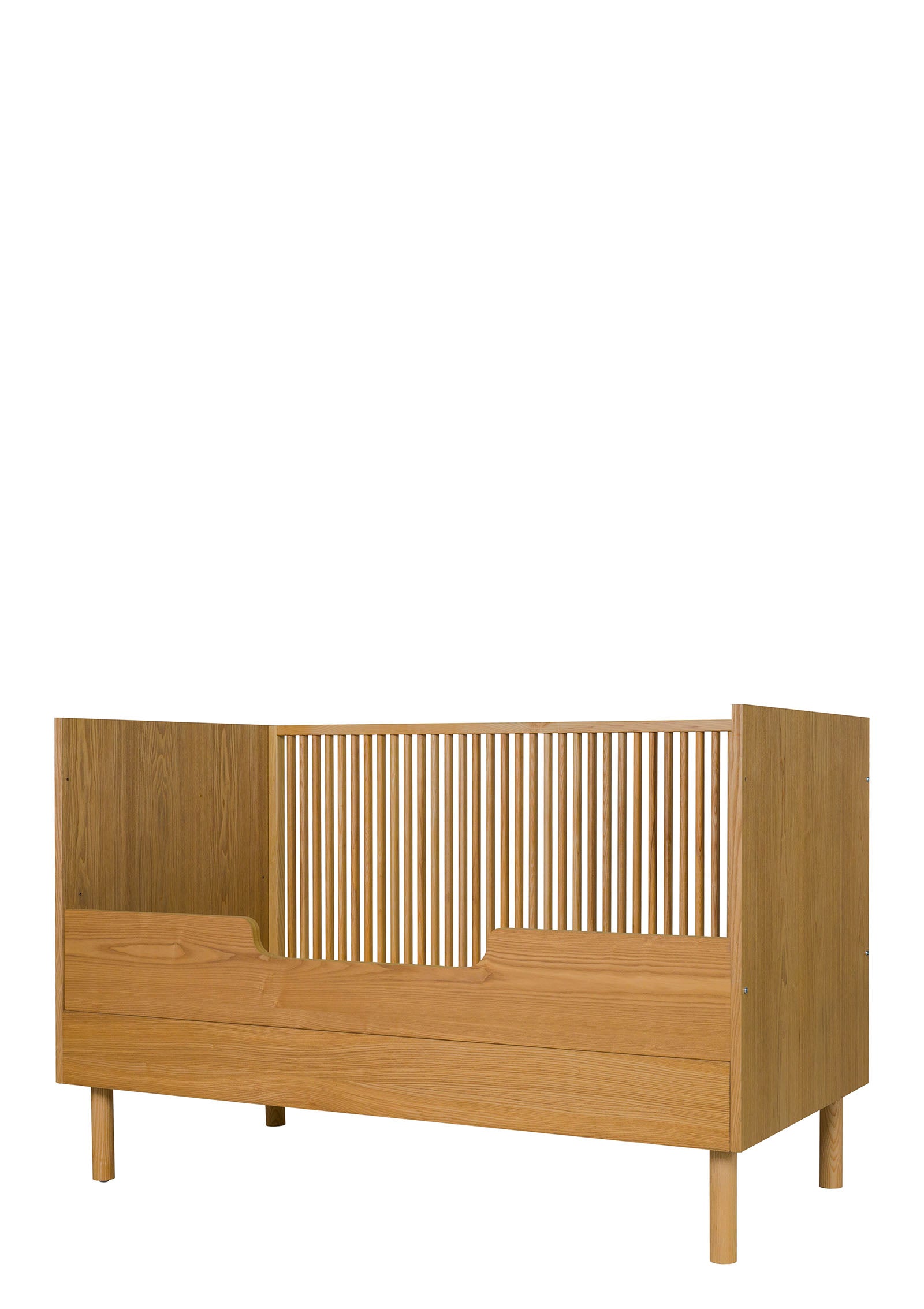 Rausfallschutz 'Hai No Ki' Babybett Natural Ash 140x70