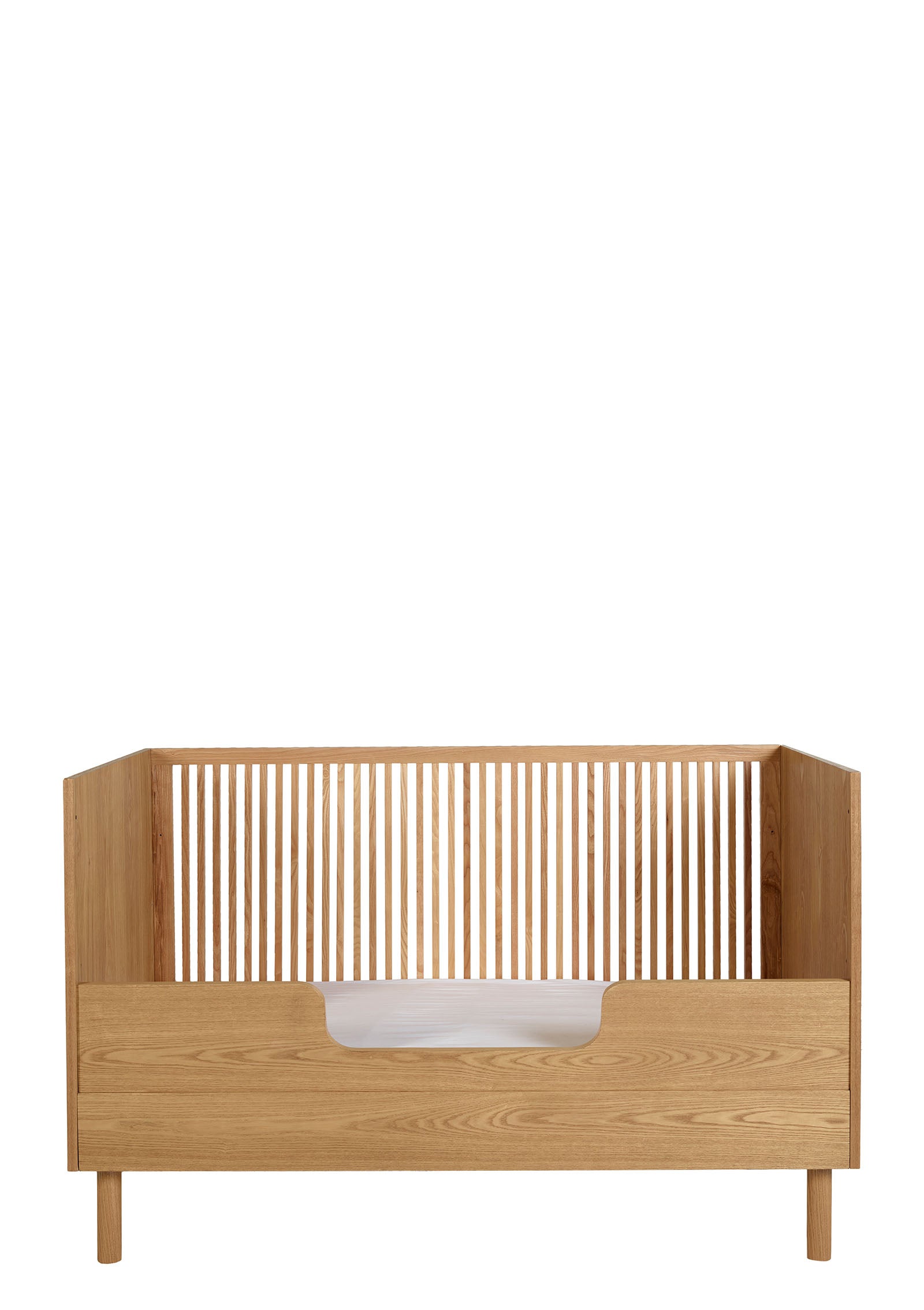 Rausfallschutz 'Hai No Ki' Babybett Natural Ash 140x70