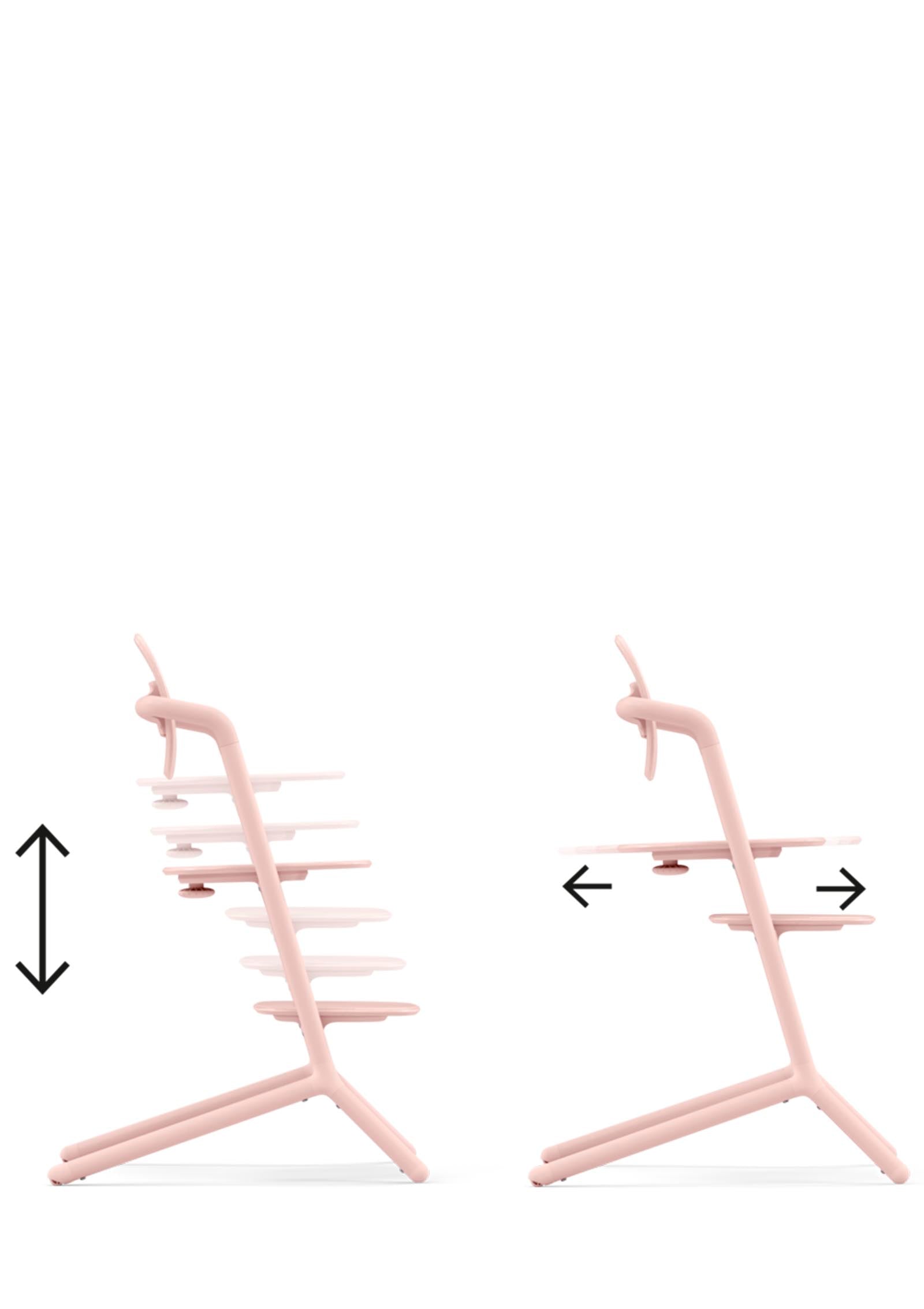 Cybex Hochstuhl Lemo 4-in-1 Set Pearl Pink / Light Pink