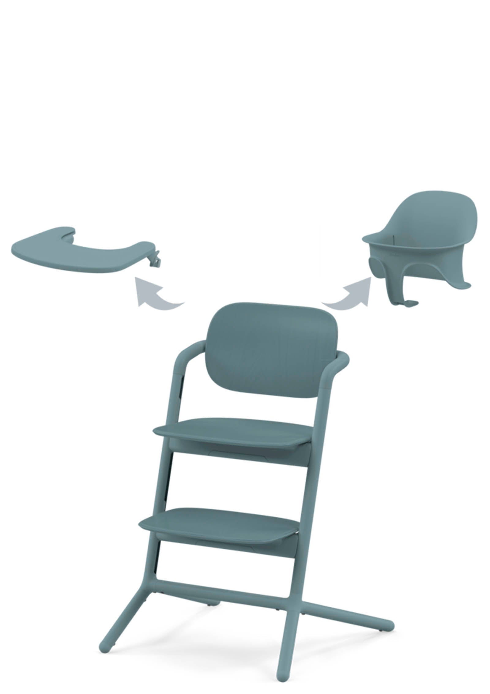 Cybex Hochstuhl Lemo 3-in-1 Set Stone Blue / Mid Blue